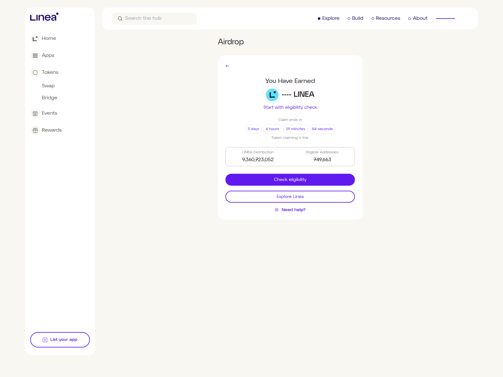 Screenshot of linea-events.com