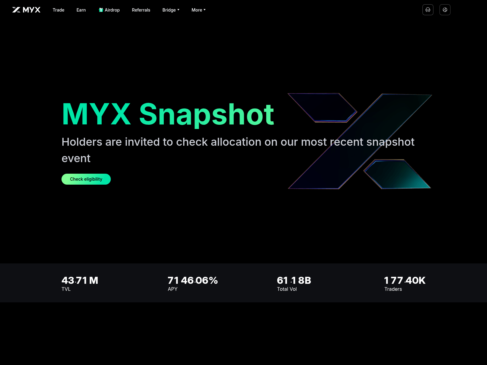 Screenshot of myx-snapshot.com
