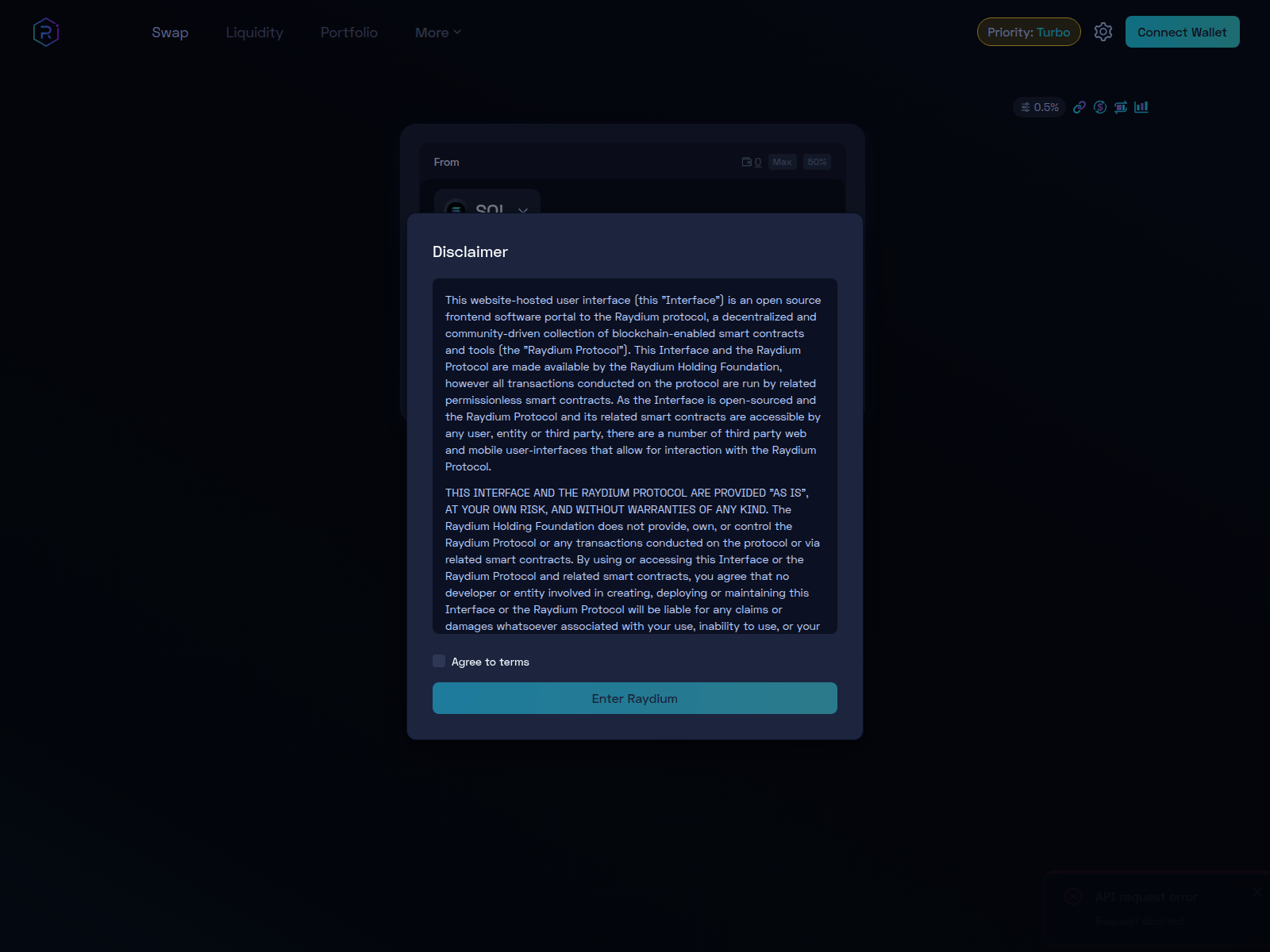 Screenshot of raydiumsapp.org