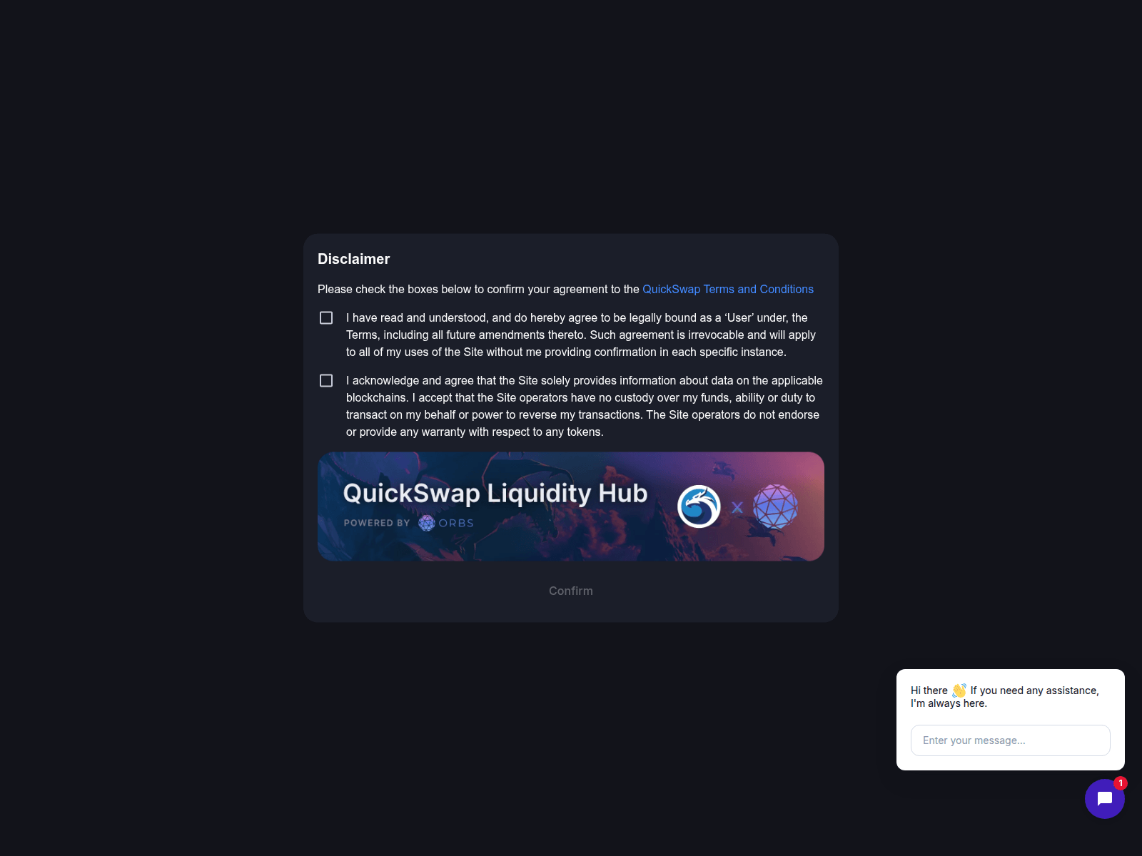 Screenshot of quickswap.exchange-web-referral.pics