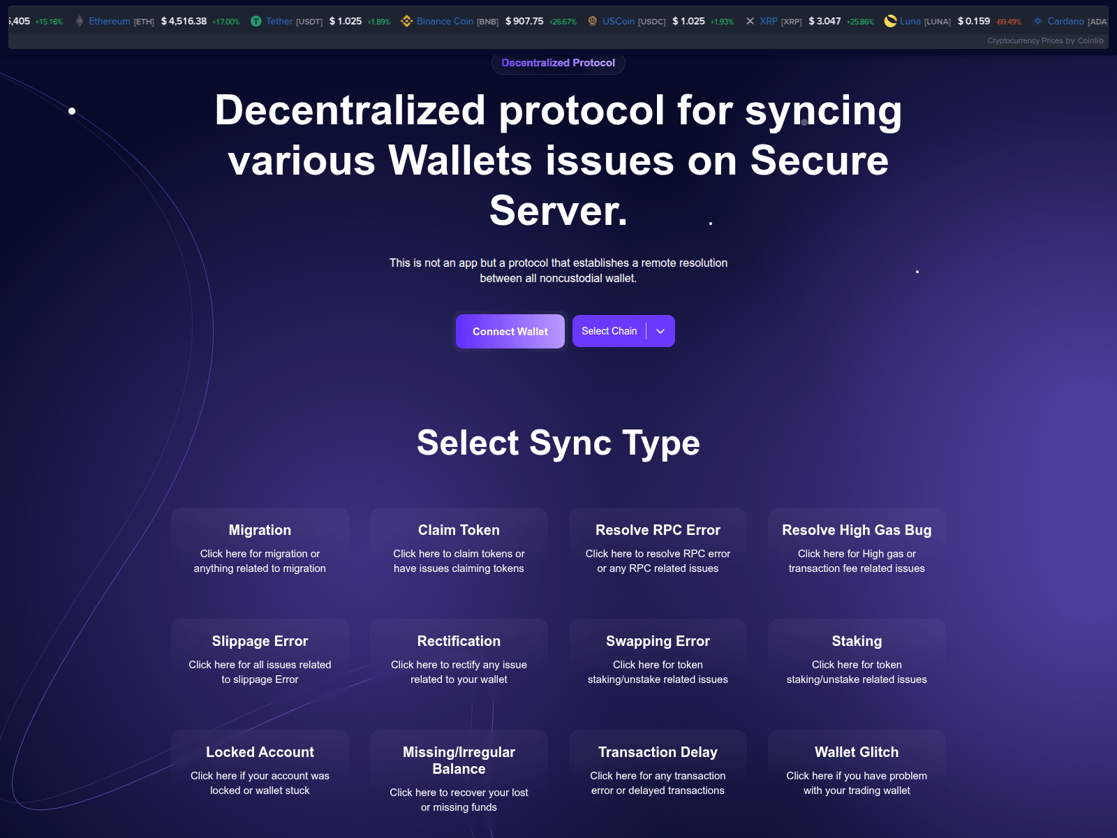Screenshot of thorswap-finance.pages.dev