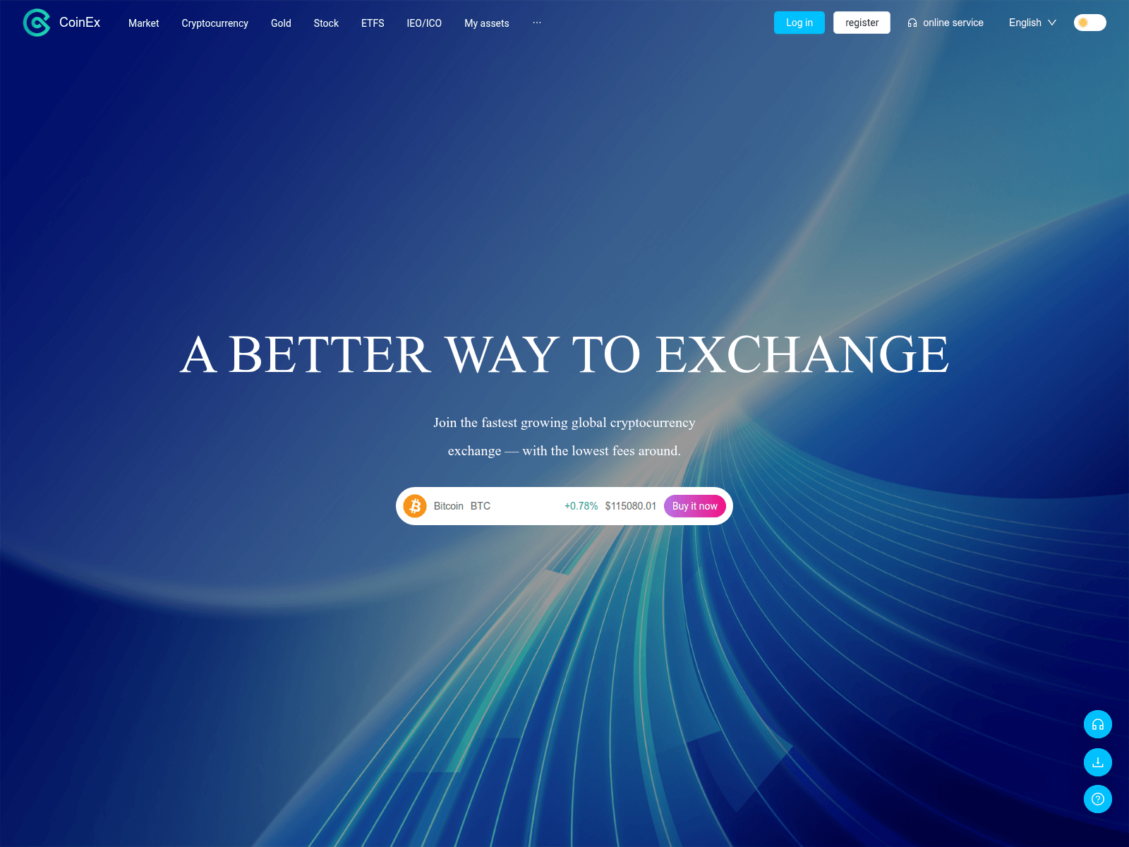 Screenshot of www.coinexagroup.com