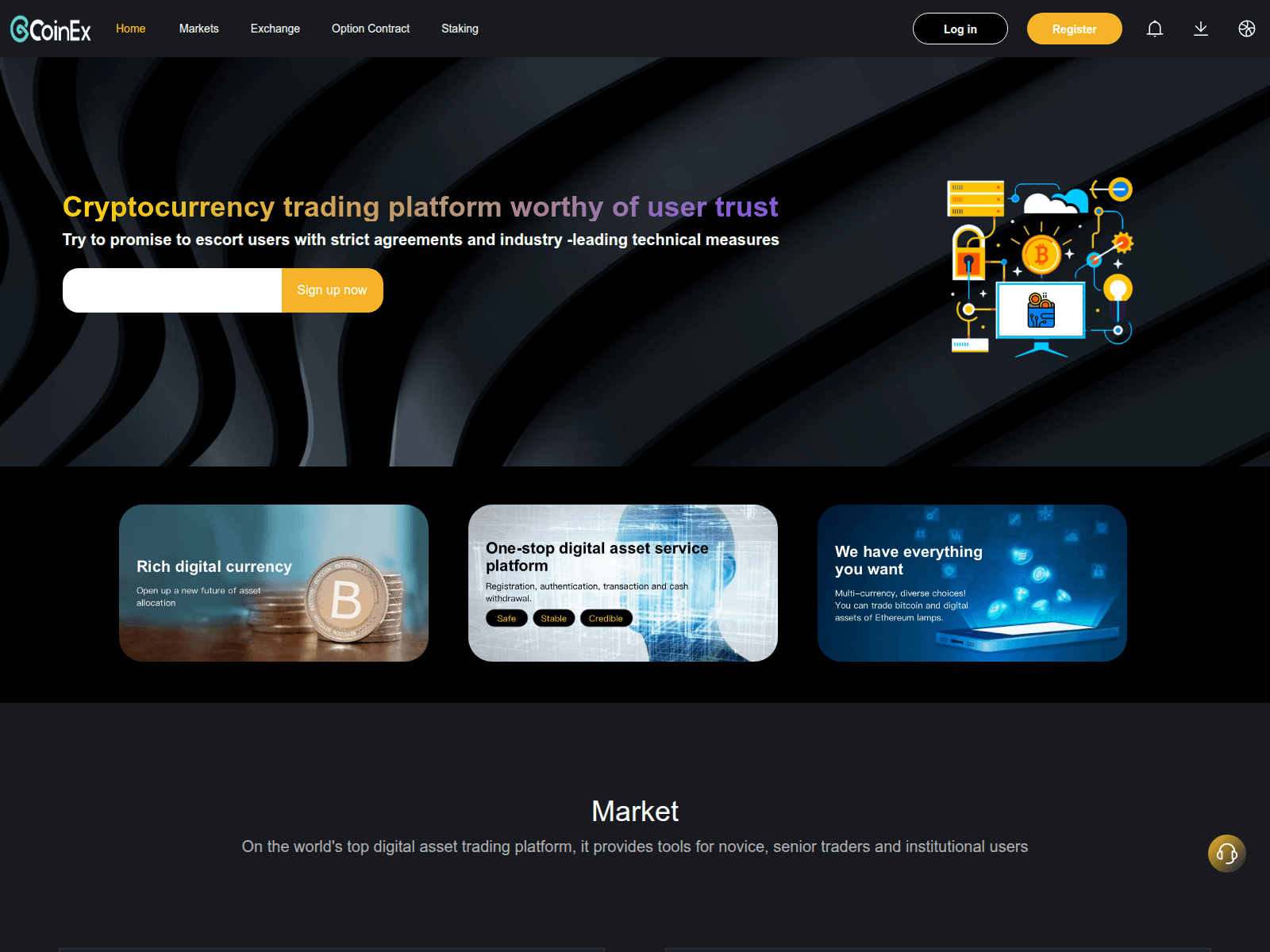 Screenshot of coinex-vip61.com