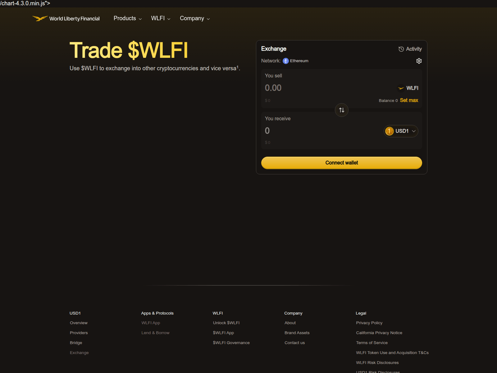 Screenshot of worldelibertyfinancial.com