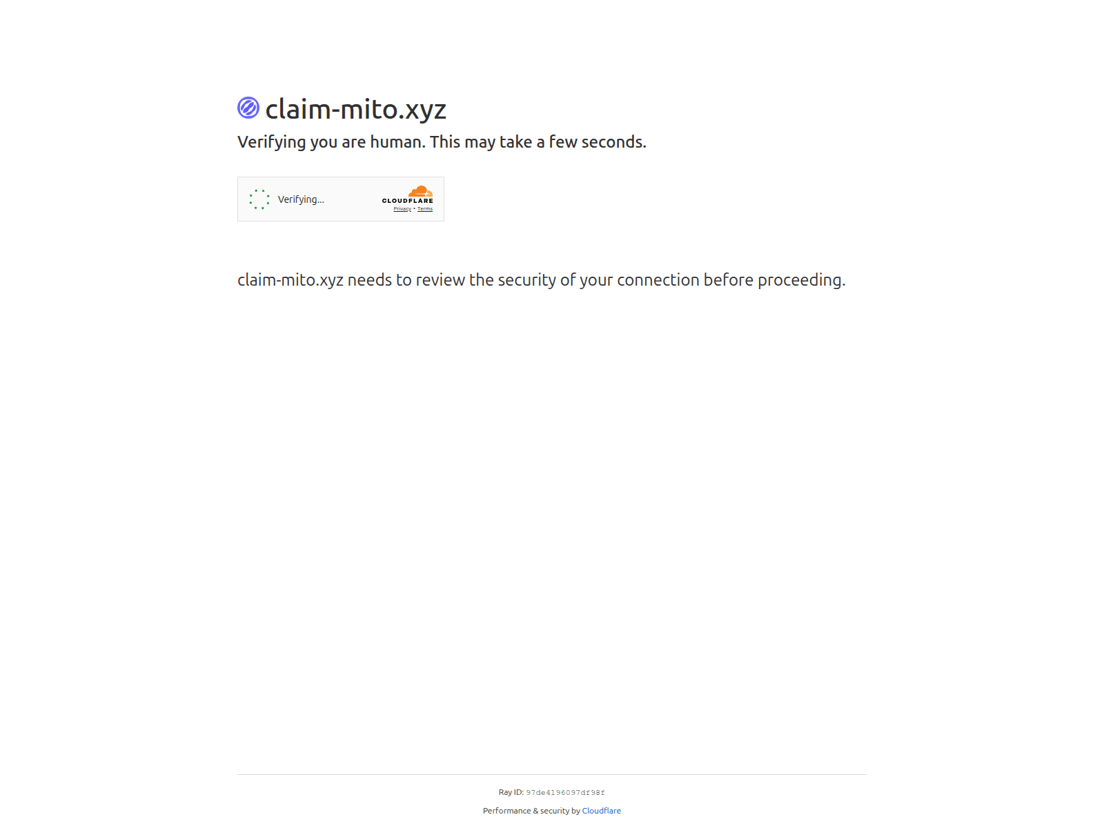 Screenshot of claim-mito.xyz