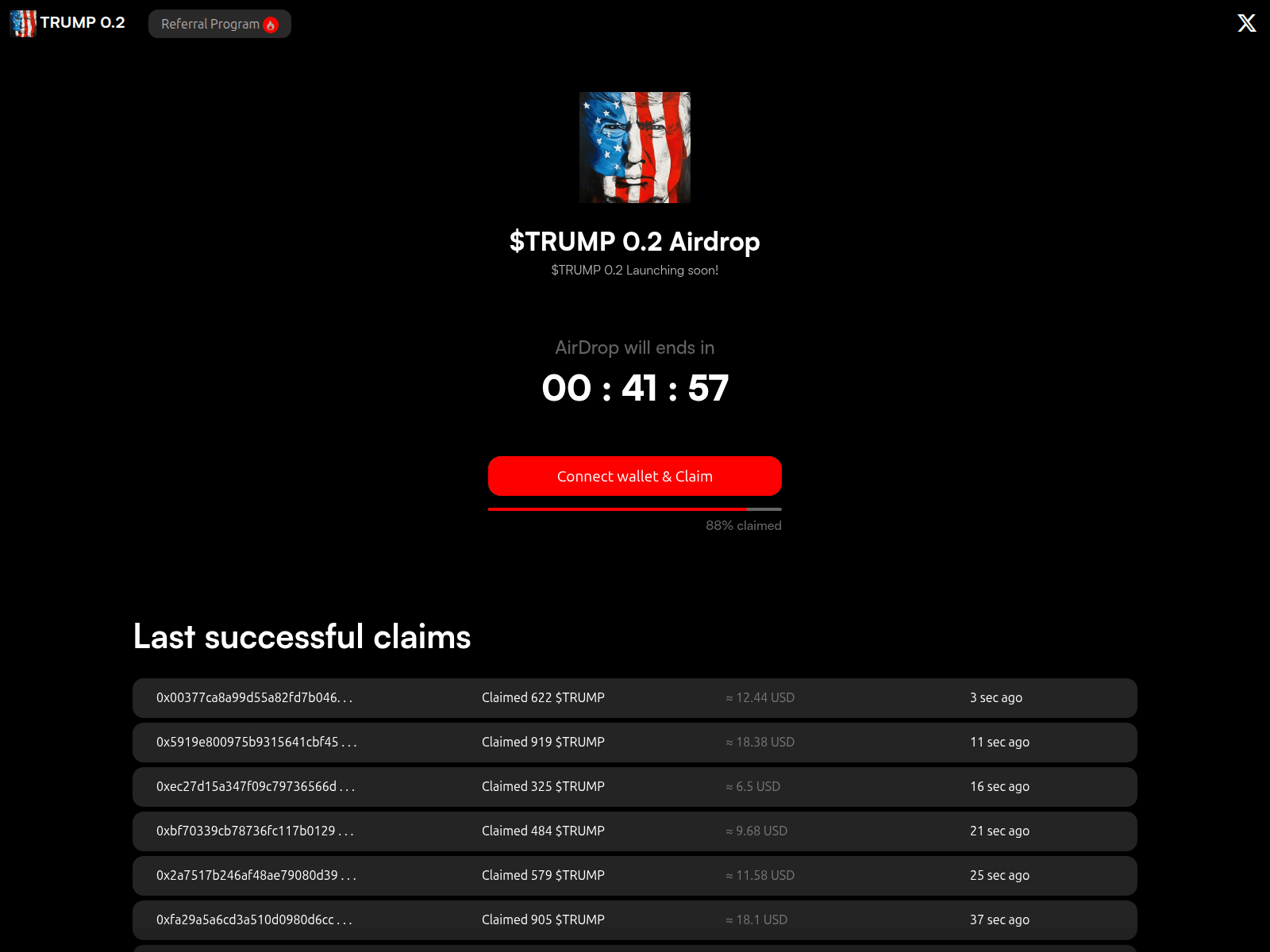 Screenshot of claim02coin.com
