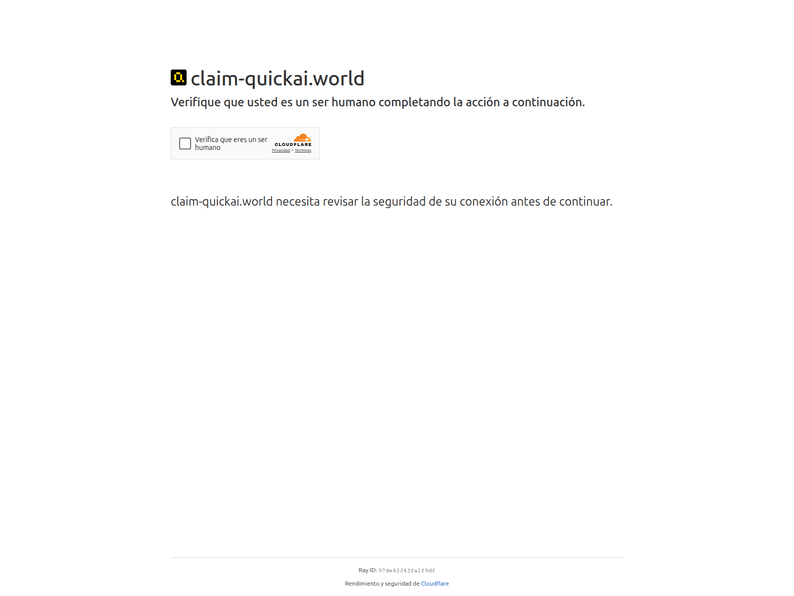 Screenshot of claim-quickai.world