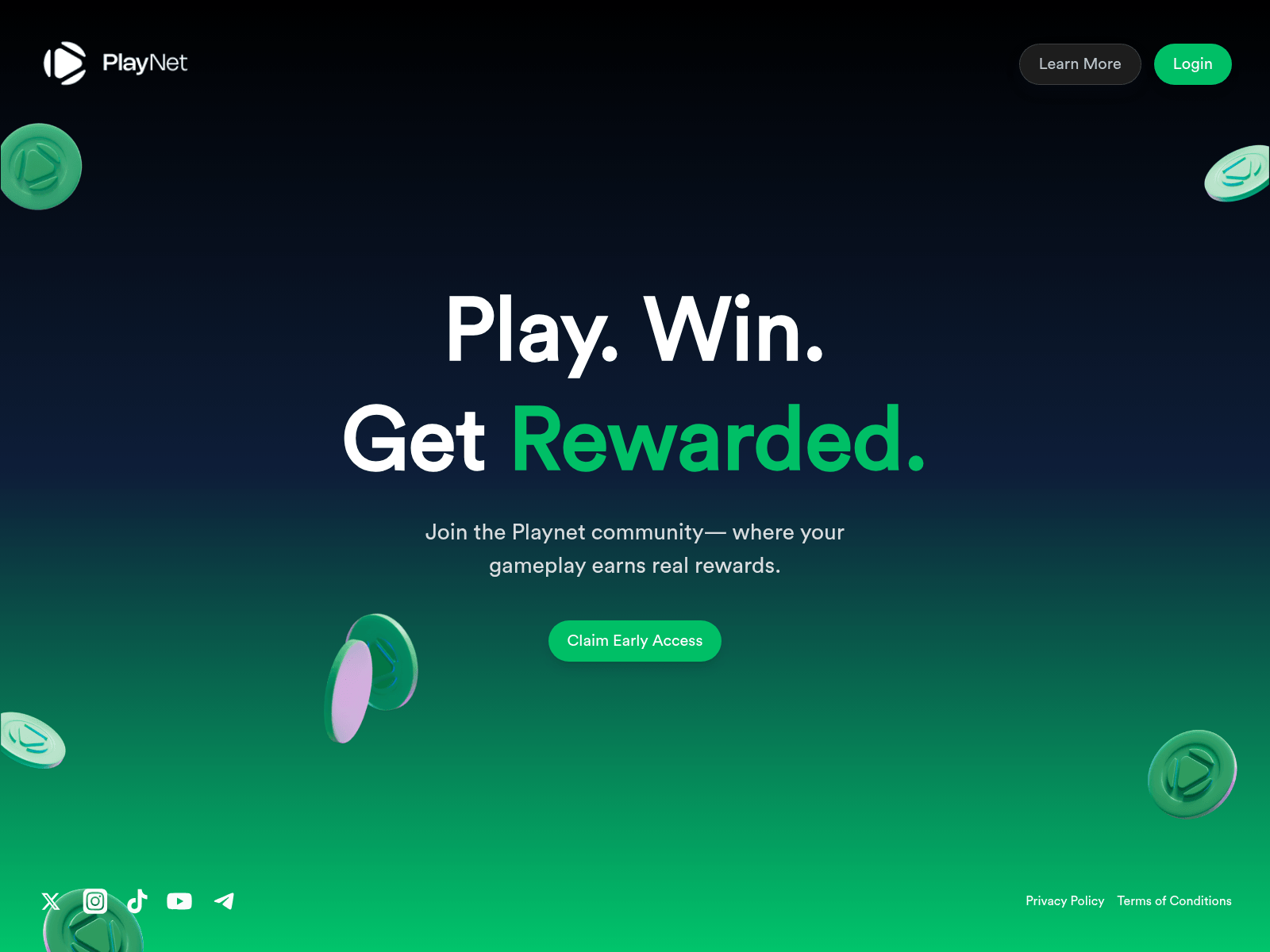 Screenshot of claim.playnet.xyz