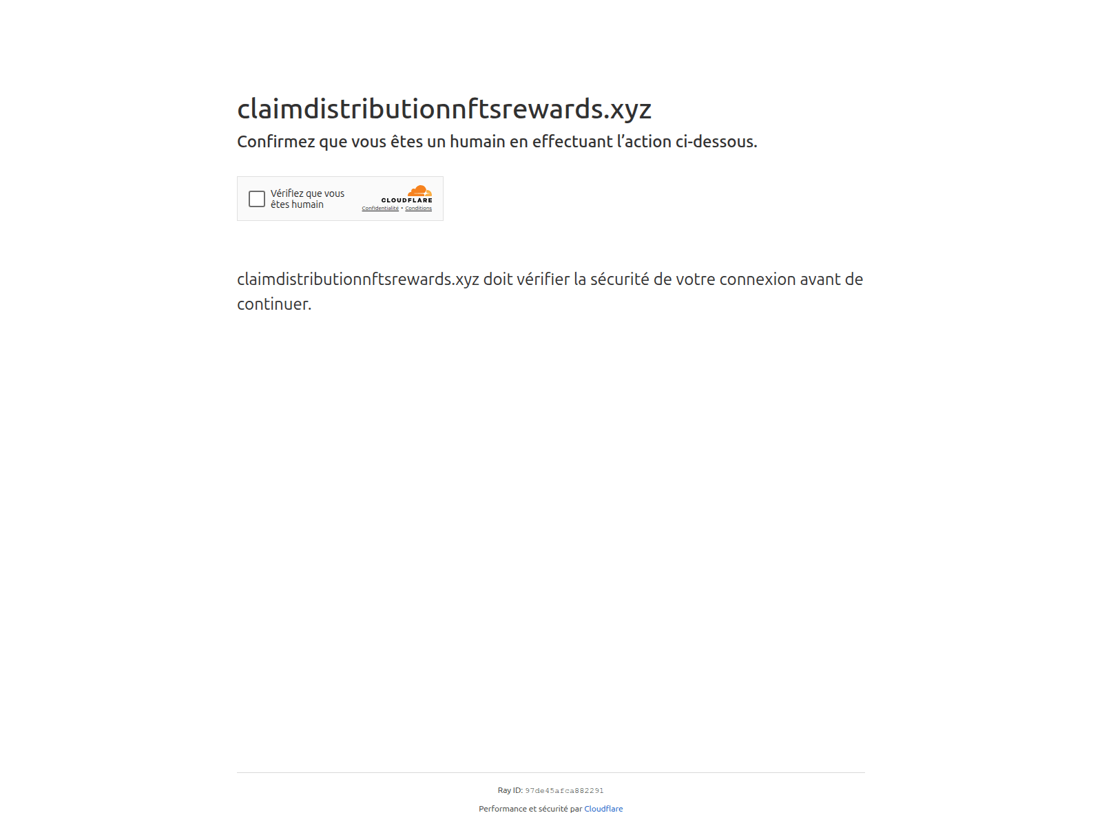Screenshot of claimdistributionnftsrewards.xyz