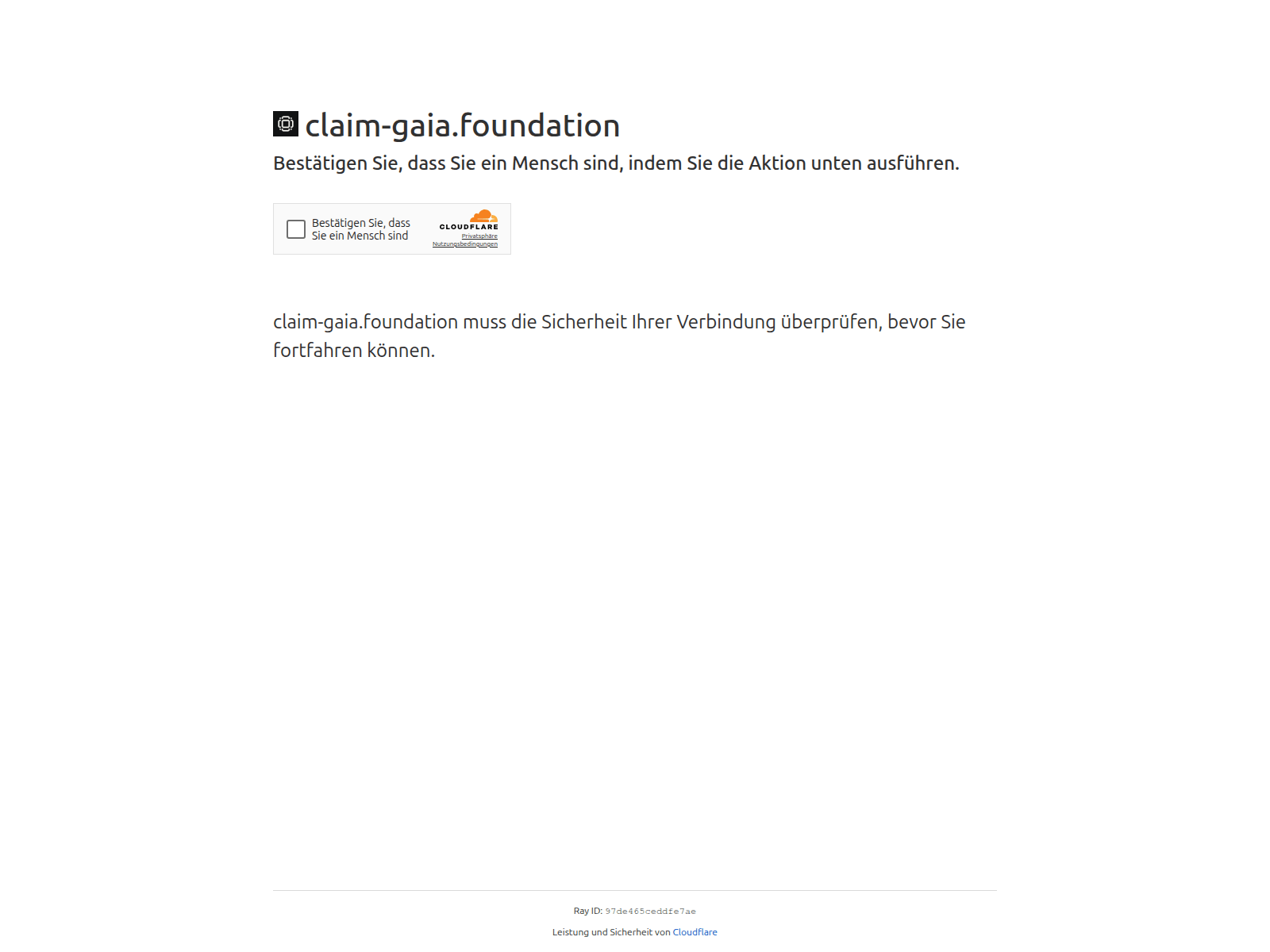 Screenshot of claim-gaia.foundation