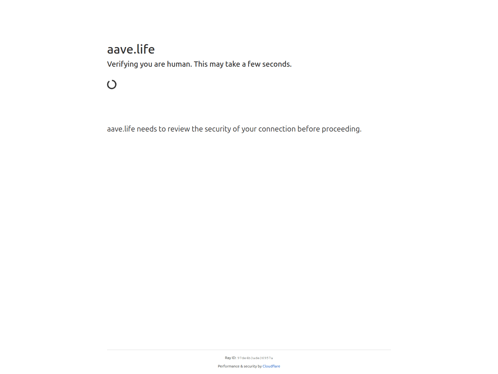 Screenshot of aave.life