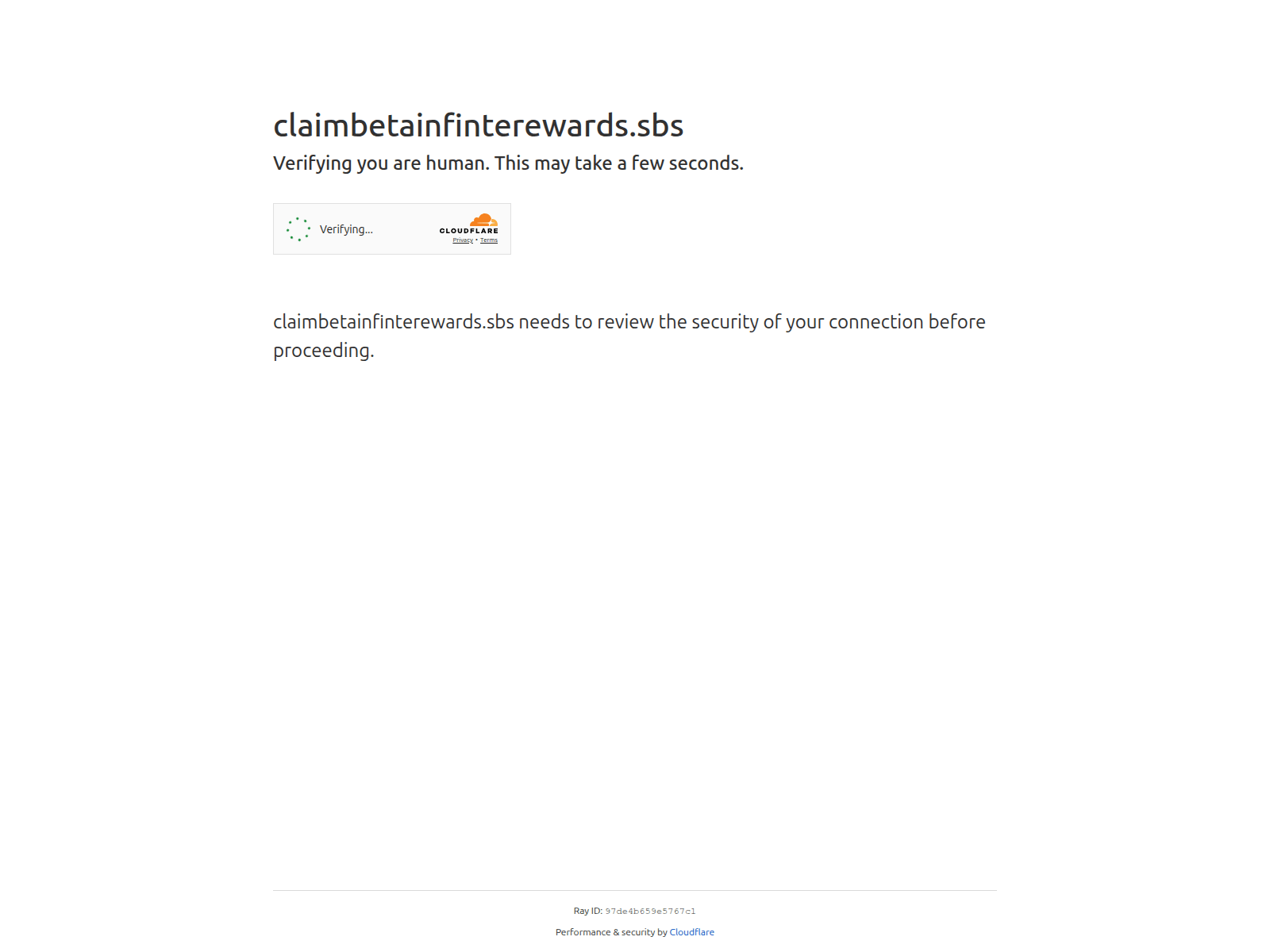 Screenshot of claimbetainfinterewards.sbs
