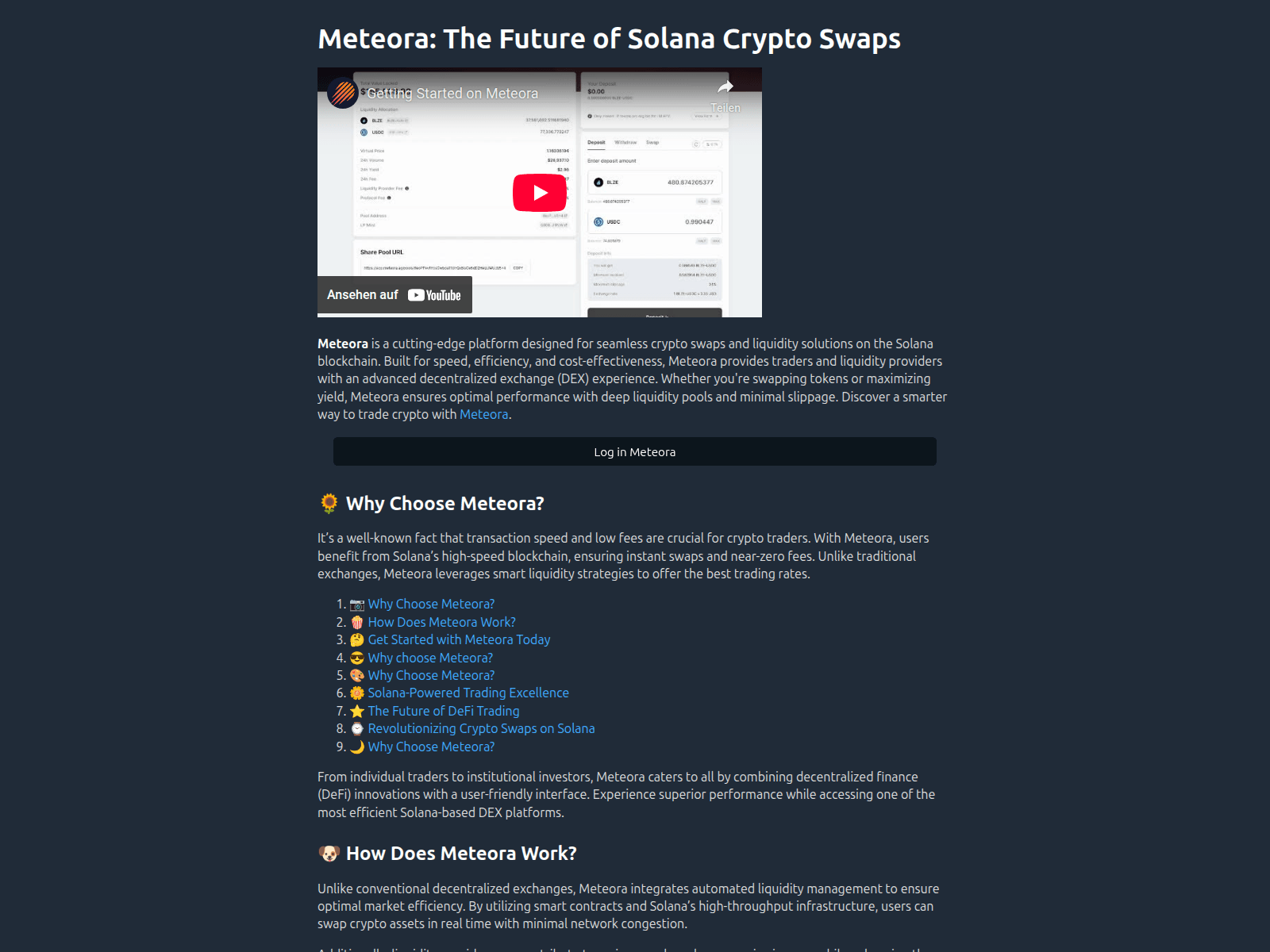 Forensic screenshot of meteora-ag.org