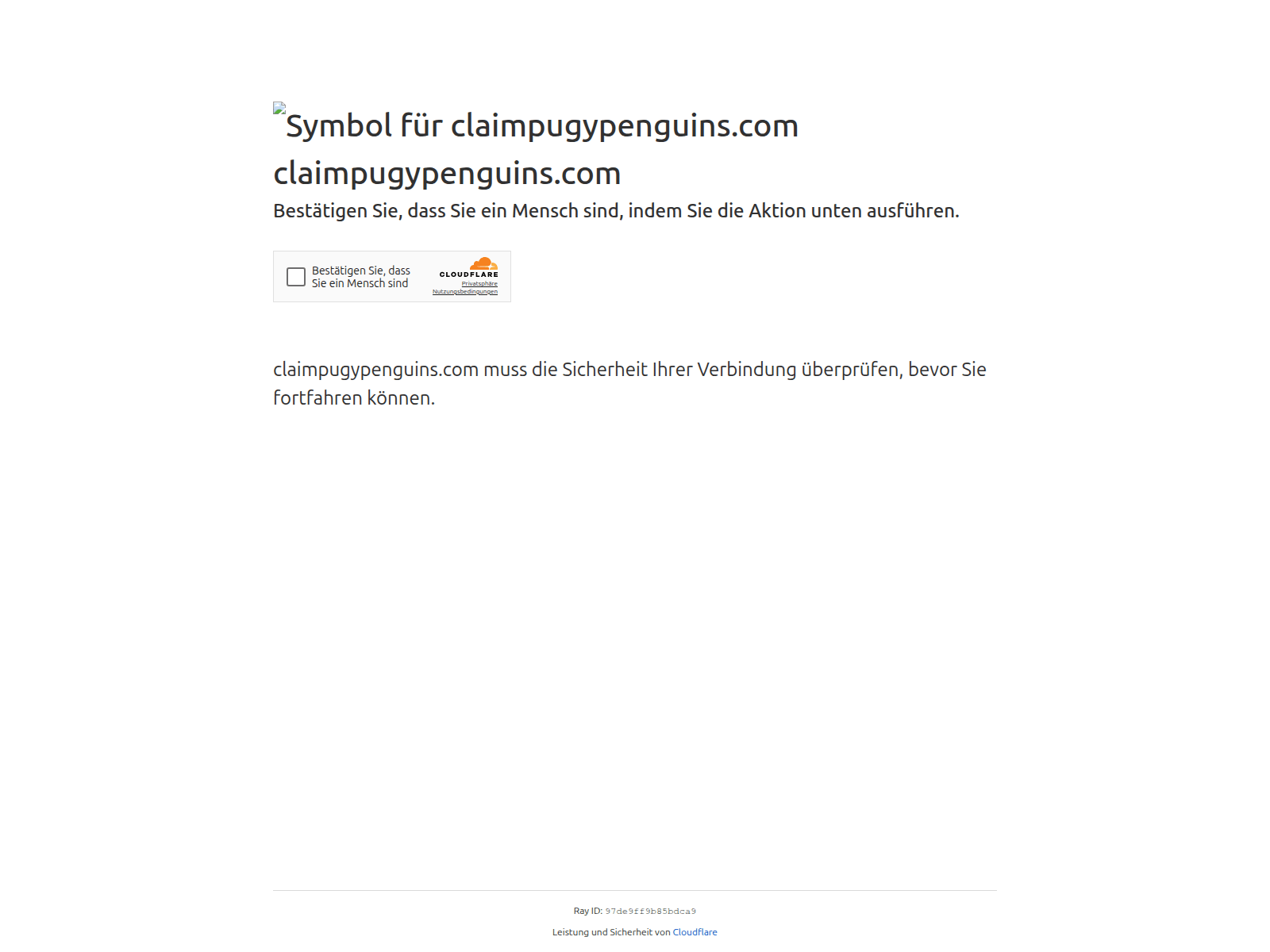 Screenshot of claimpugypenguins.com