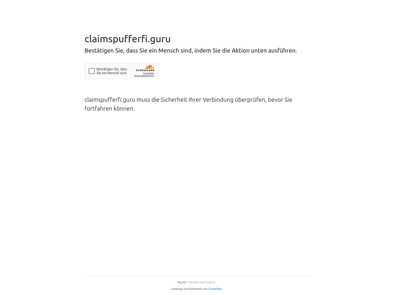 Screenshot of claimspufferfi.guru