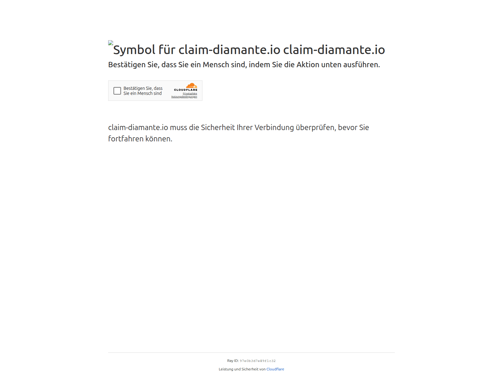Screenshot of claim-diamante.io
