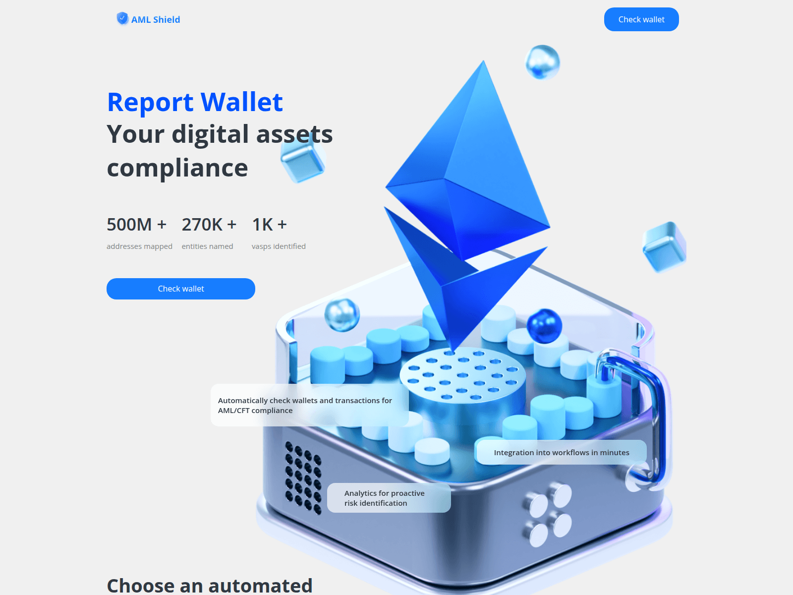 Screenshot of amlshield.me