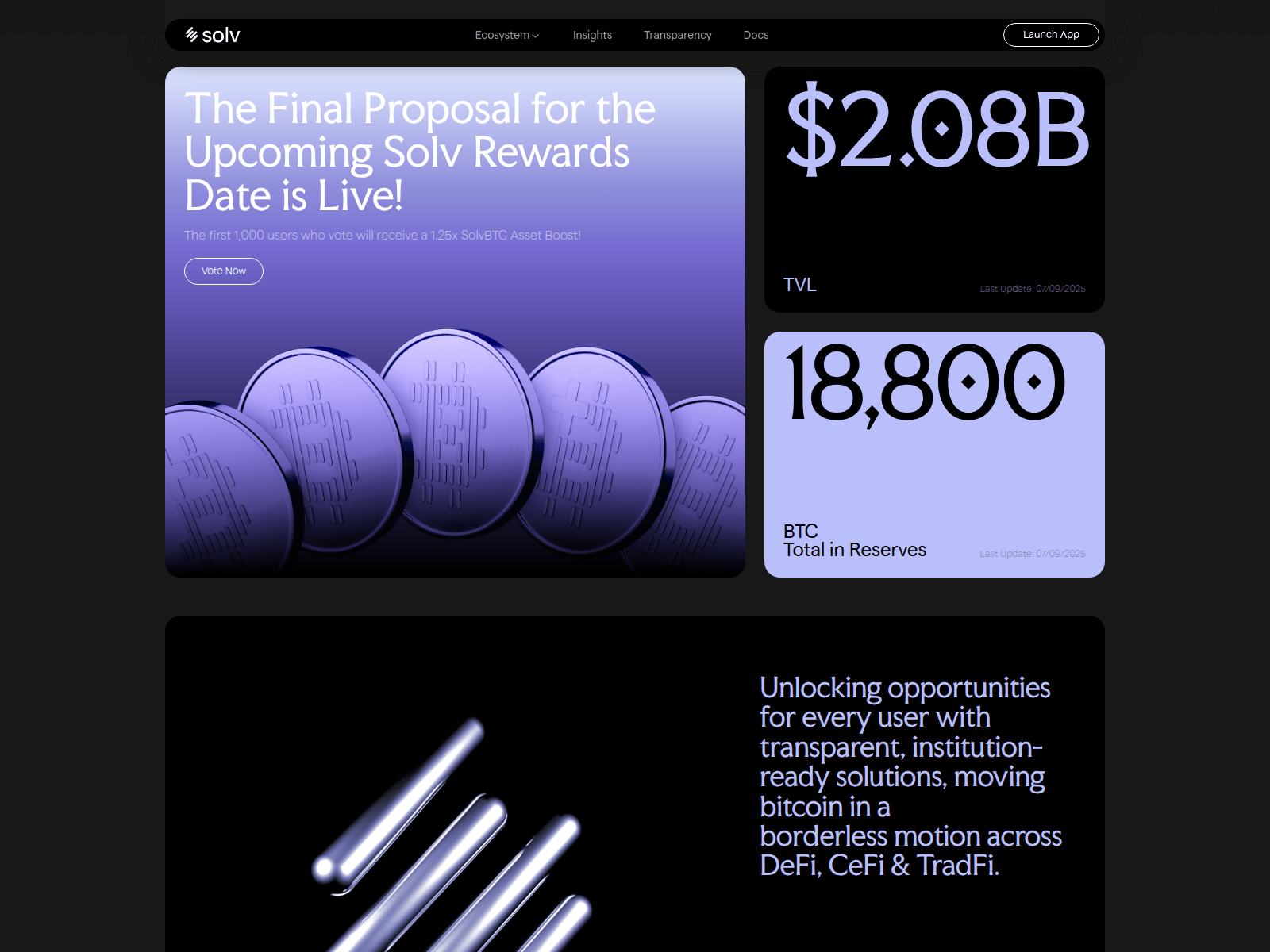 Screenshot of soiv.finance