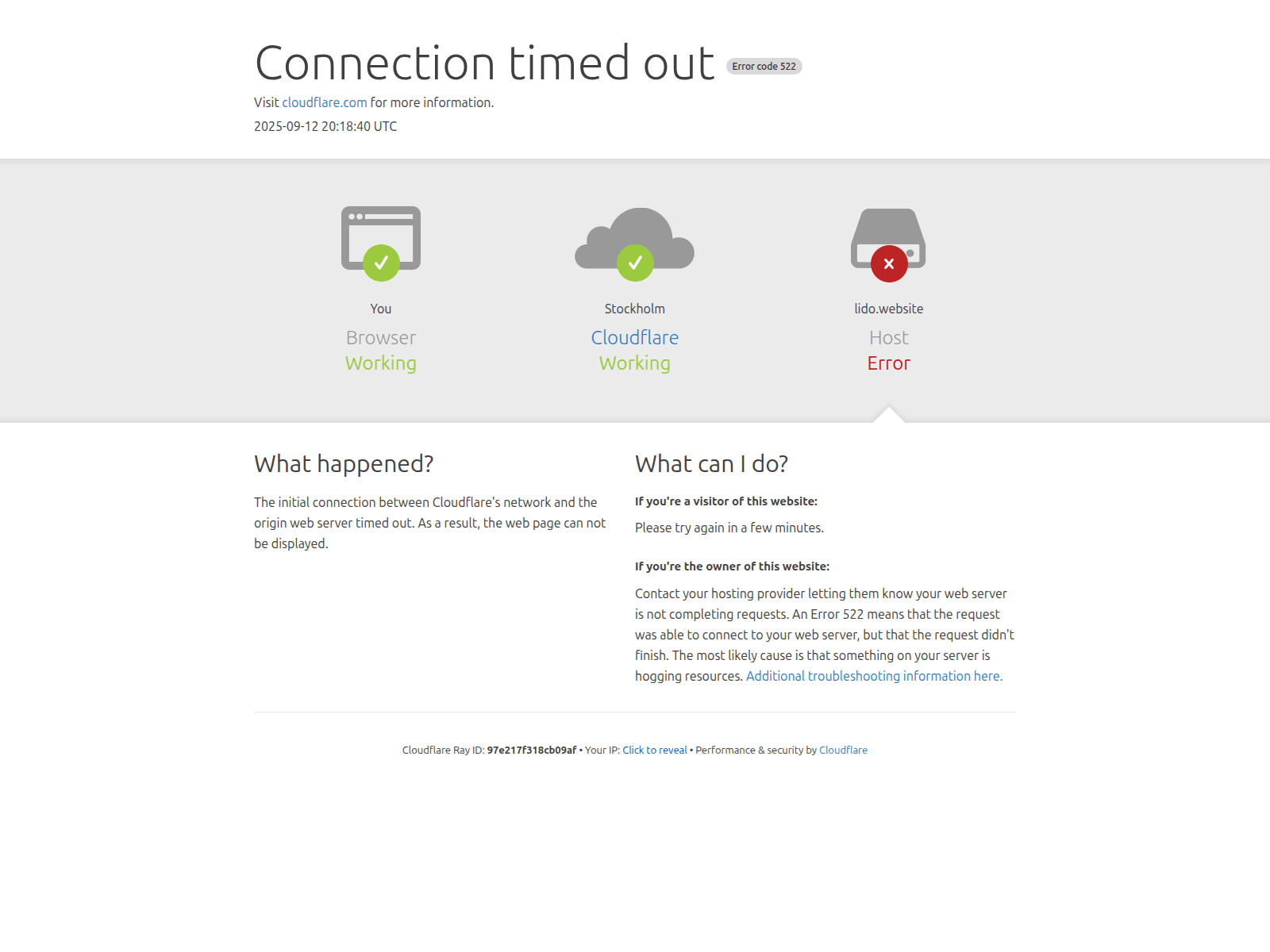 Screenshot of lido.website
