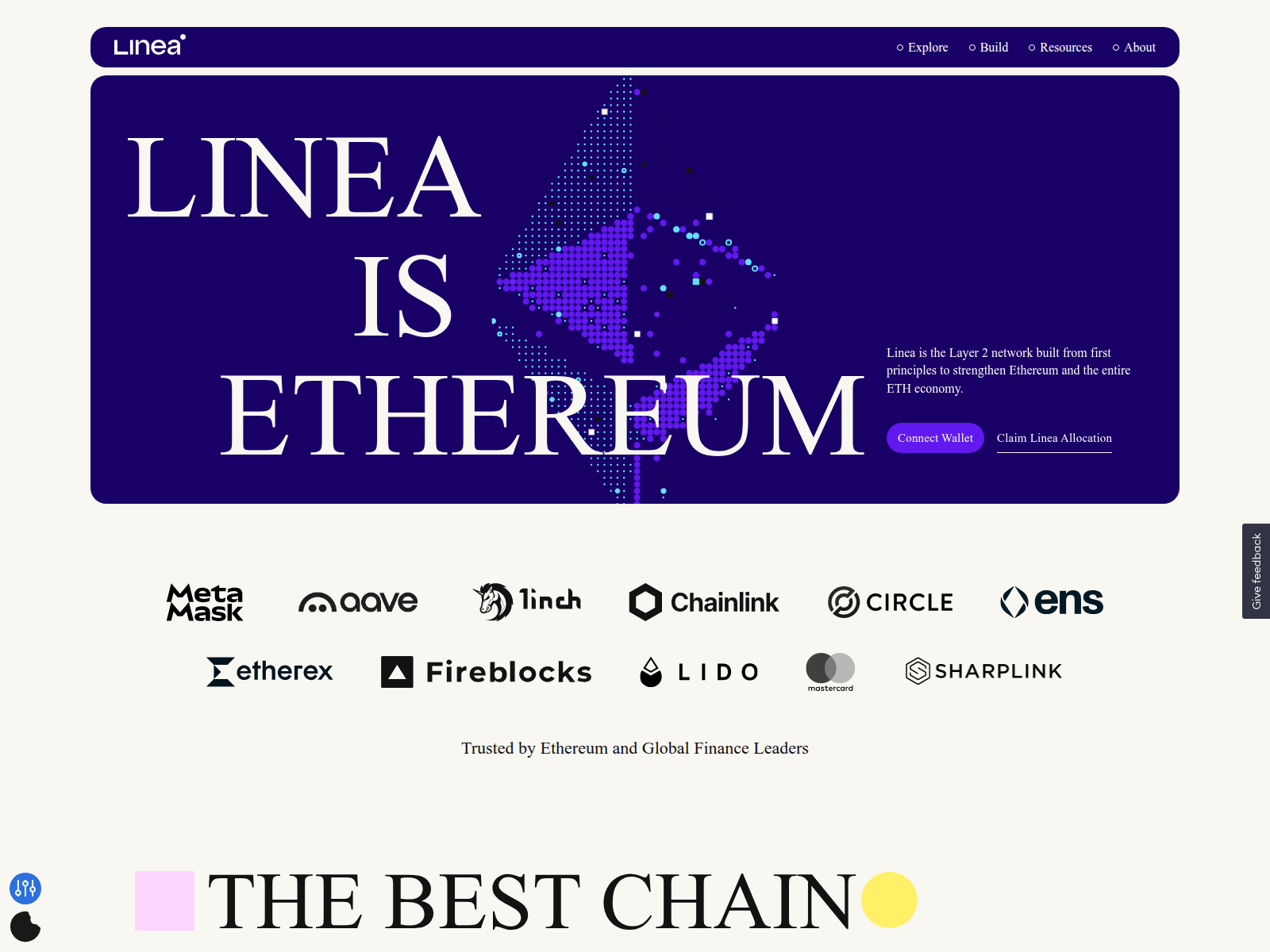 Screenshot of lineabuildairdrop2.pages.dev