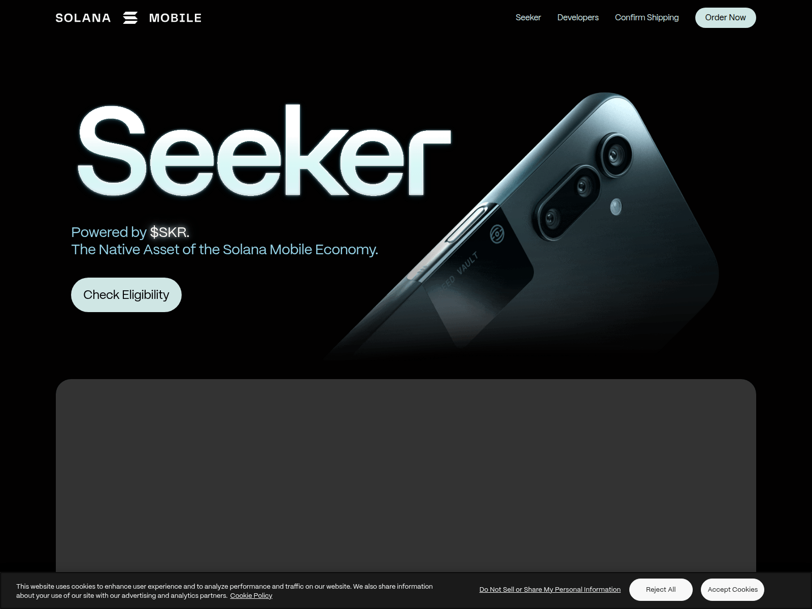 Screenshot of skr.solanamobiie.xyz