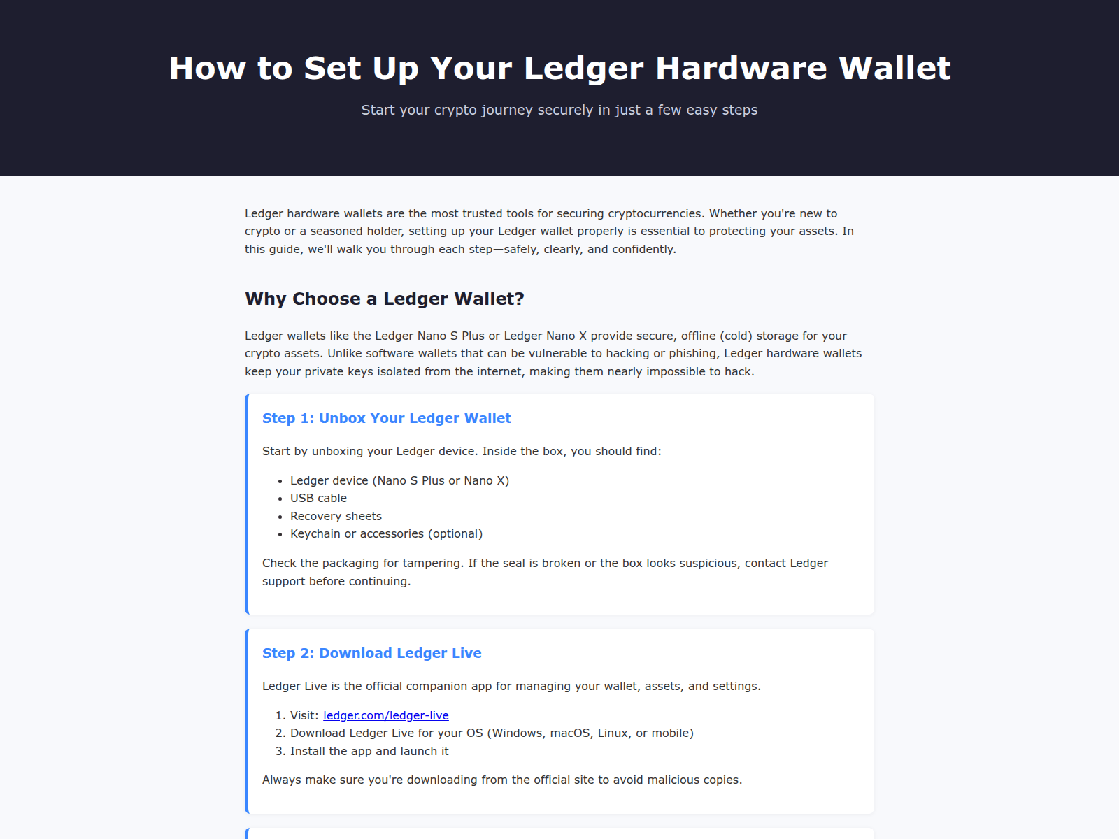 Screenshot of ledger-com-start-cjm.pages.dev