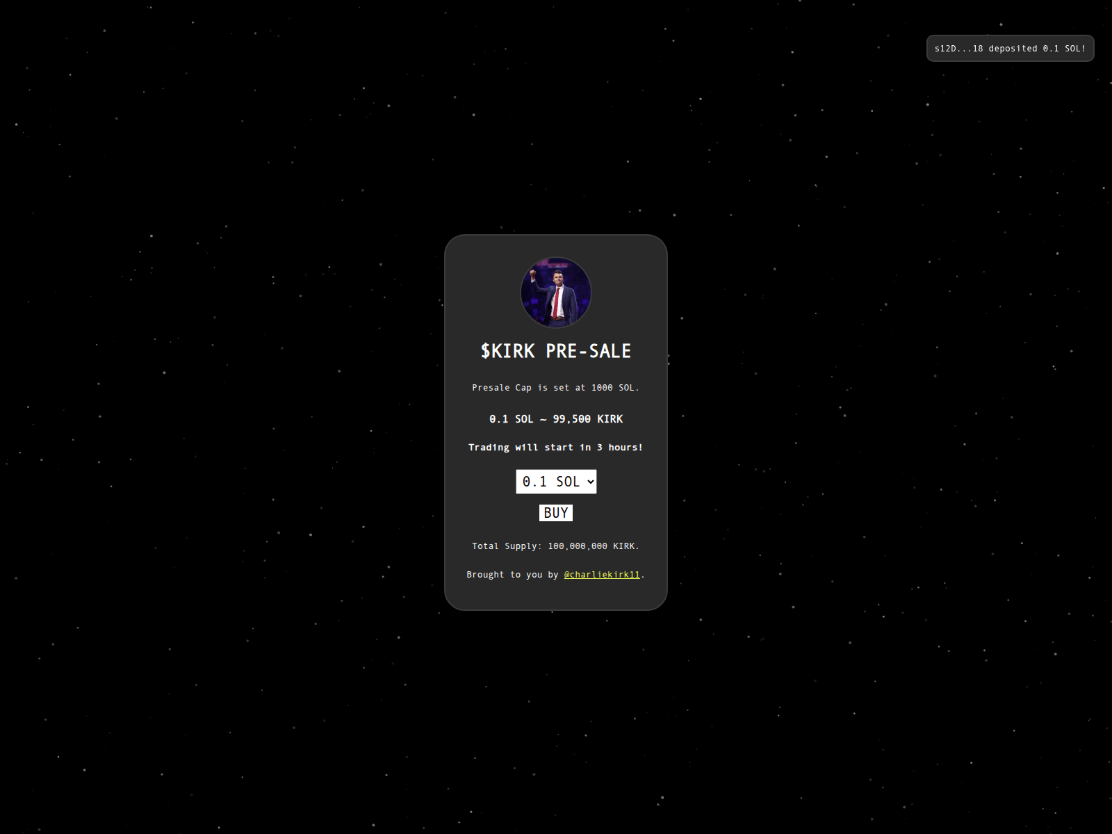Screenshot of charlie-allocation.xyz