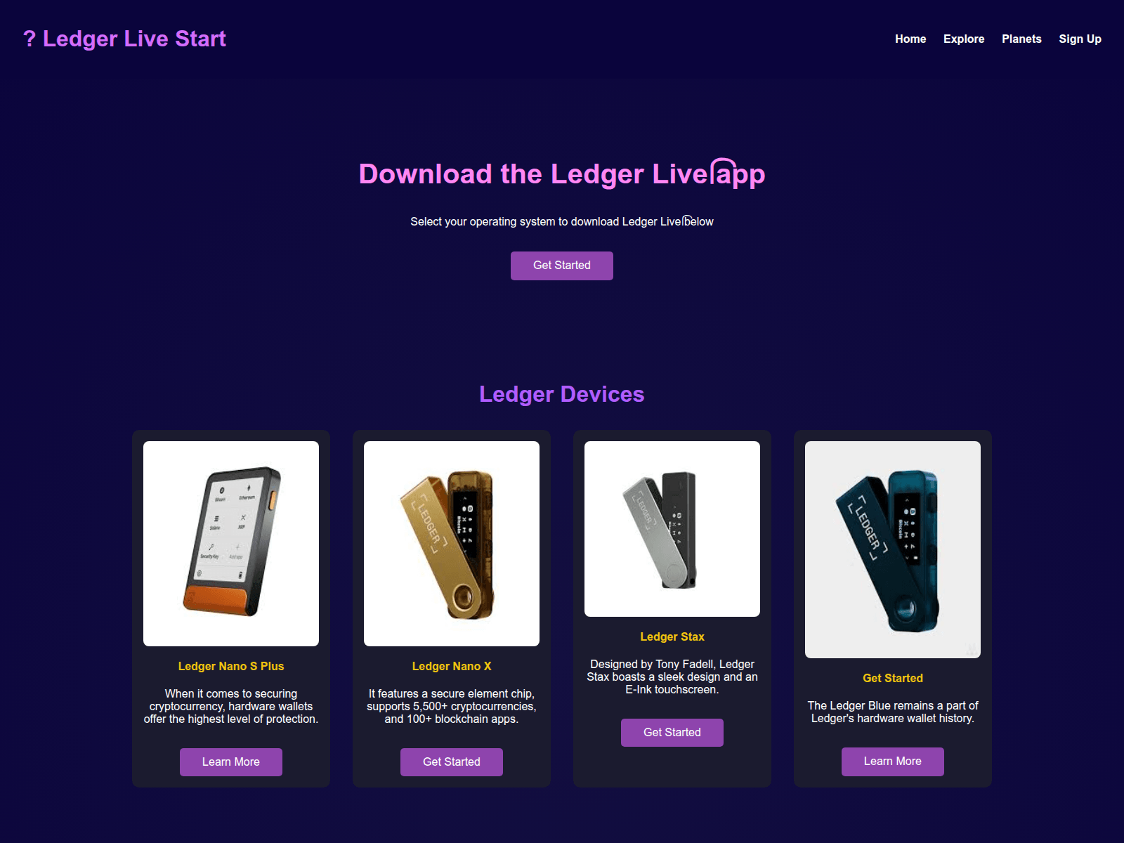 Screenshot of welcome-ledger-com-web-en.netlify.app