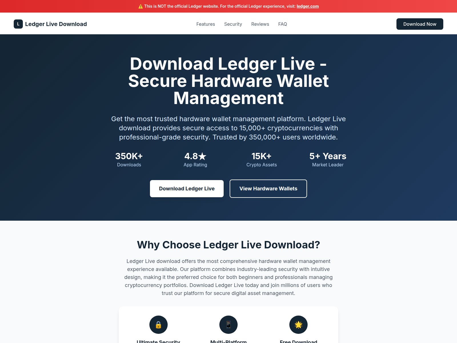Screenshot of ledgerlive-download.com