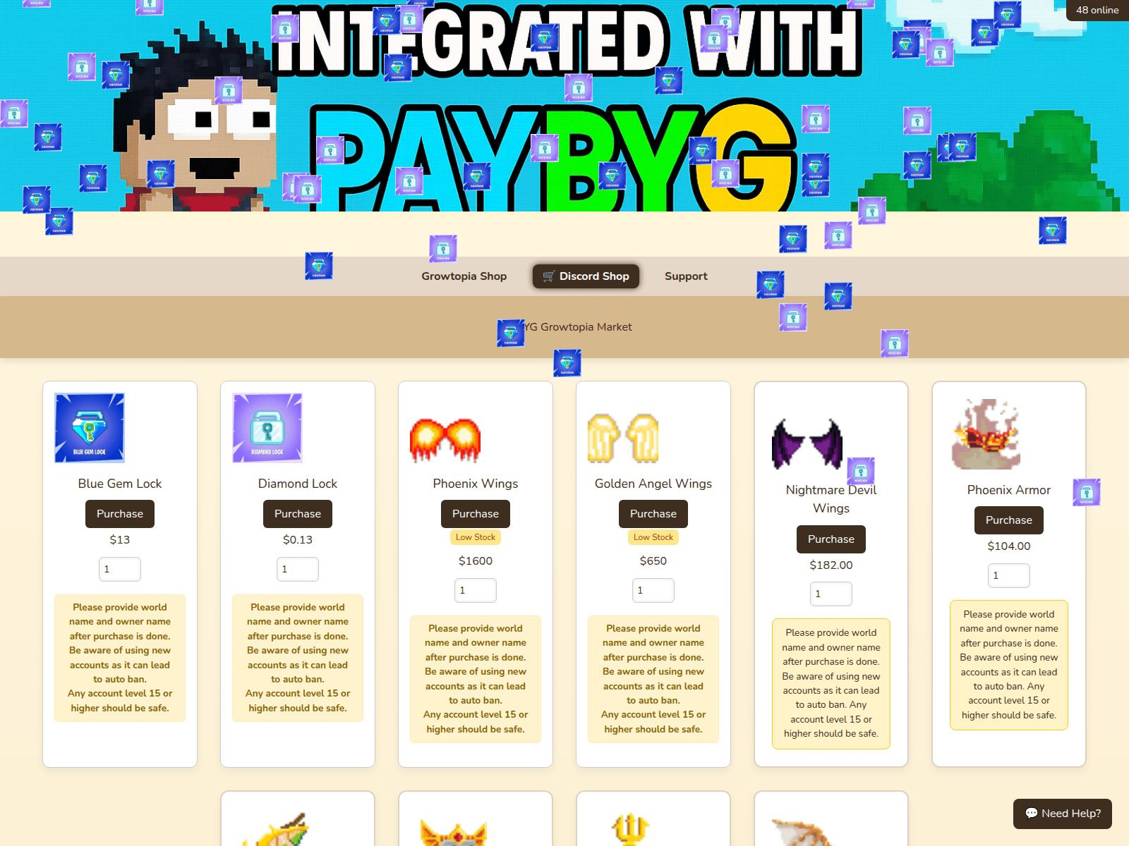 Screenshot of paybyg.net