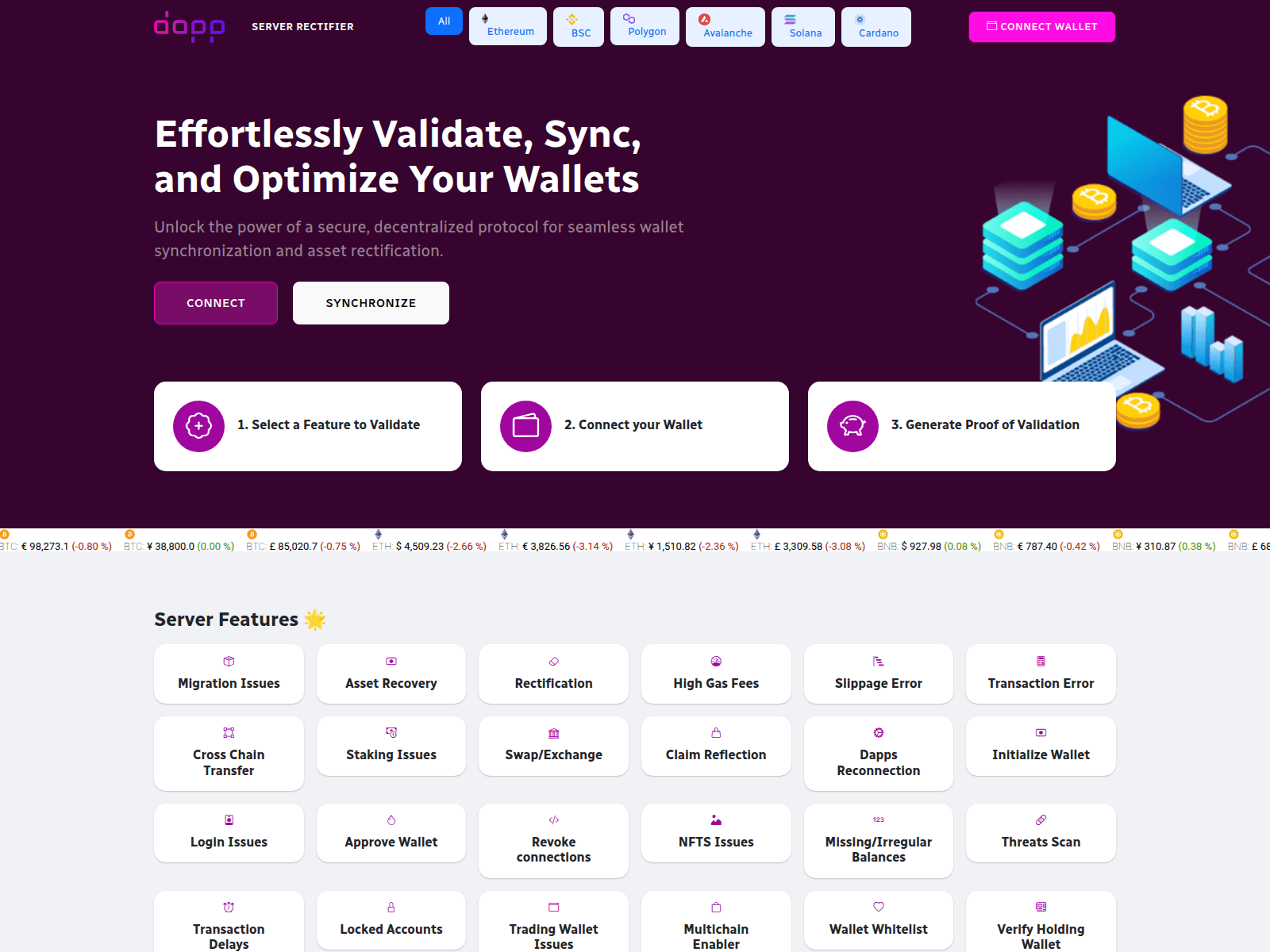 Screenshot of metanodepro.live