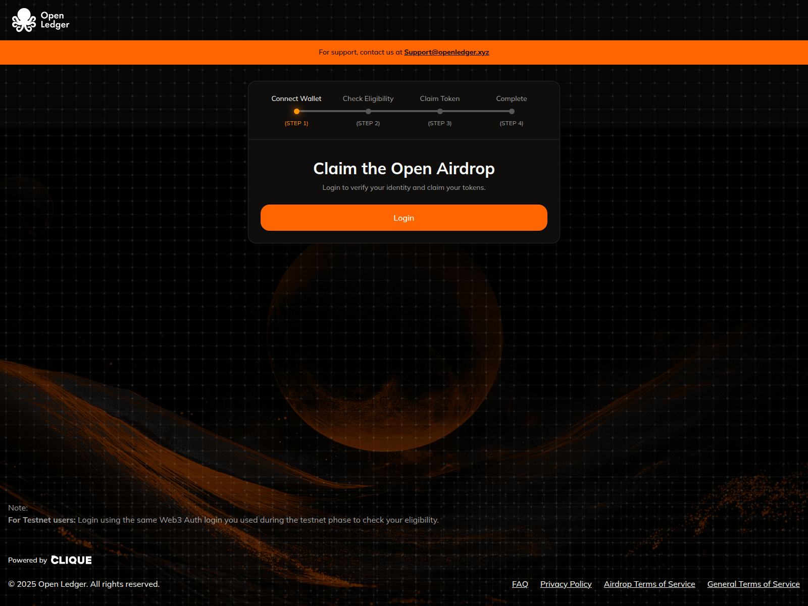 Screenshot of portal.openiedgerfoundation.xyz
