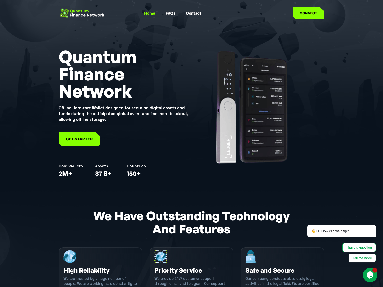 Screenshot of quantumfinancenetwork.com