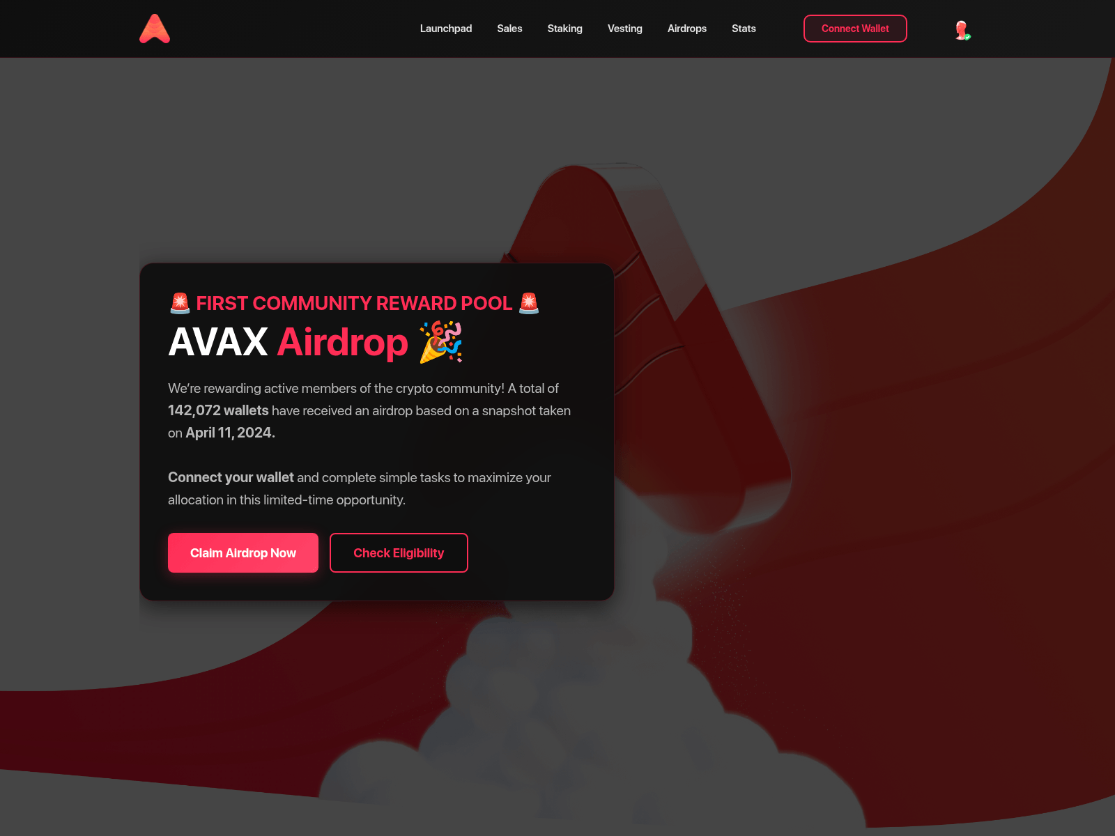 Screenshot of avaxcollect.com