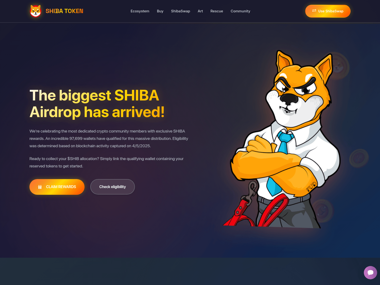 Screenshot of launch-shibinu.com