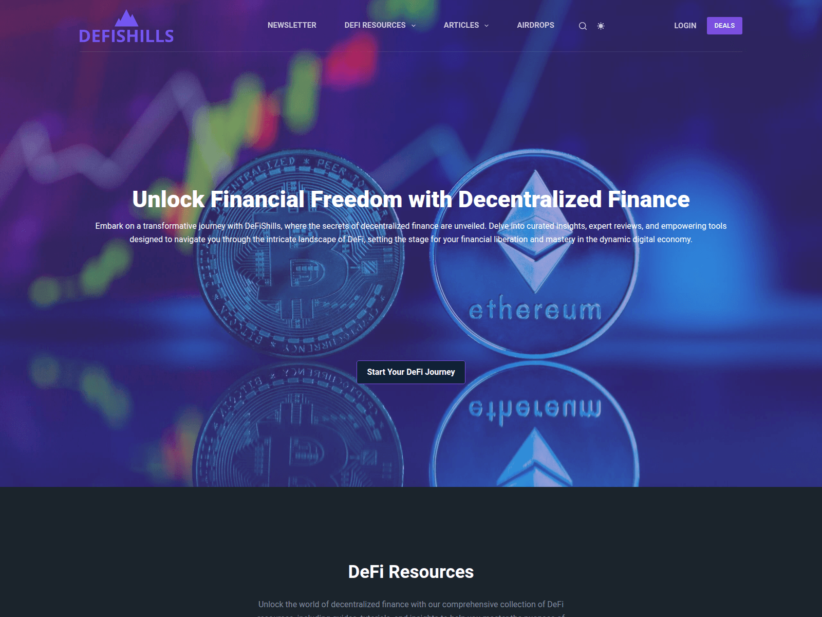 Screenshot of defishills.com