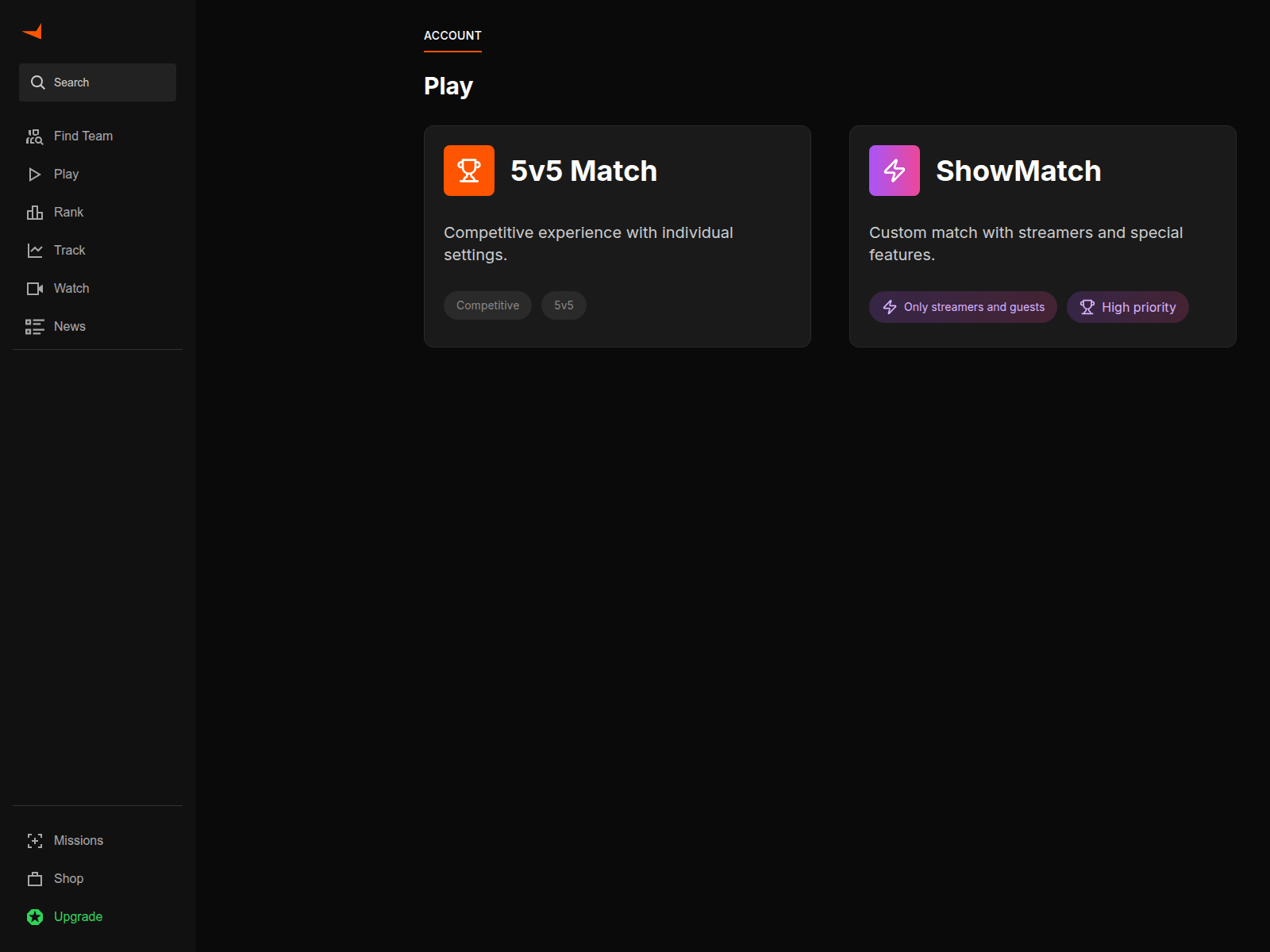 Screenshot of faceit.twitch-cs2.com