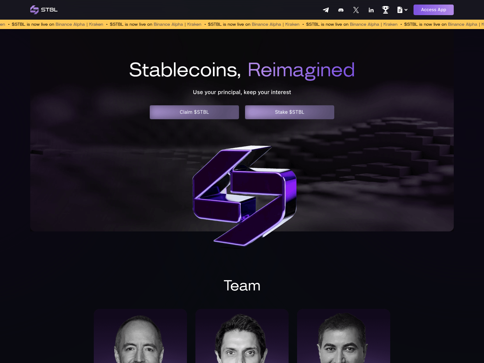 Screenshot of claim.stblofficial.xyz