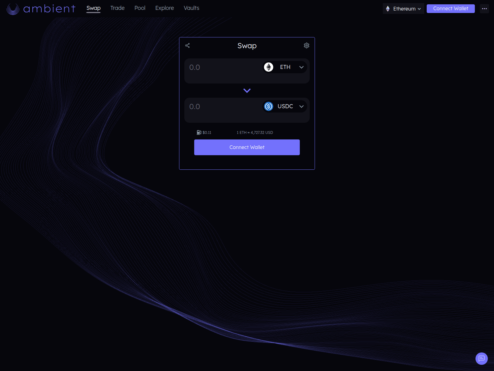 Screenshot of swap-ambient.finance