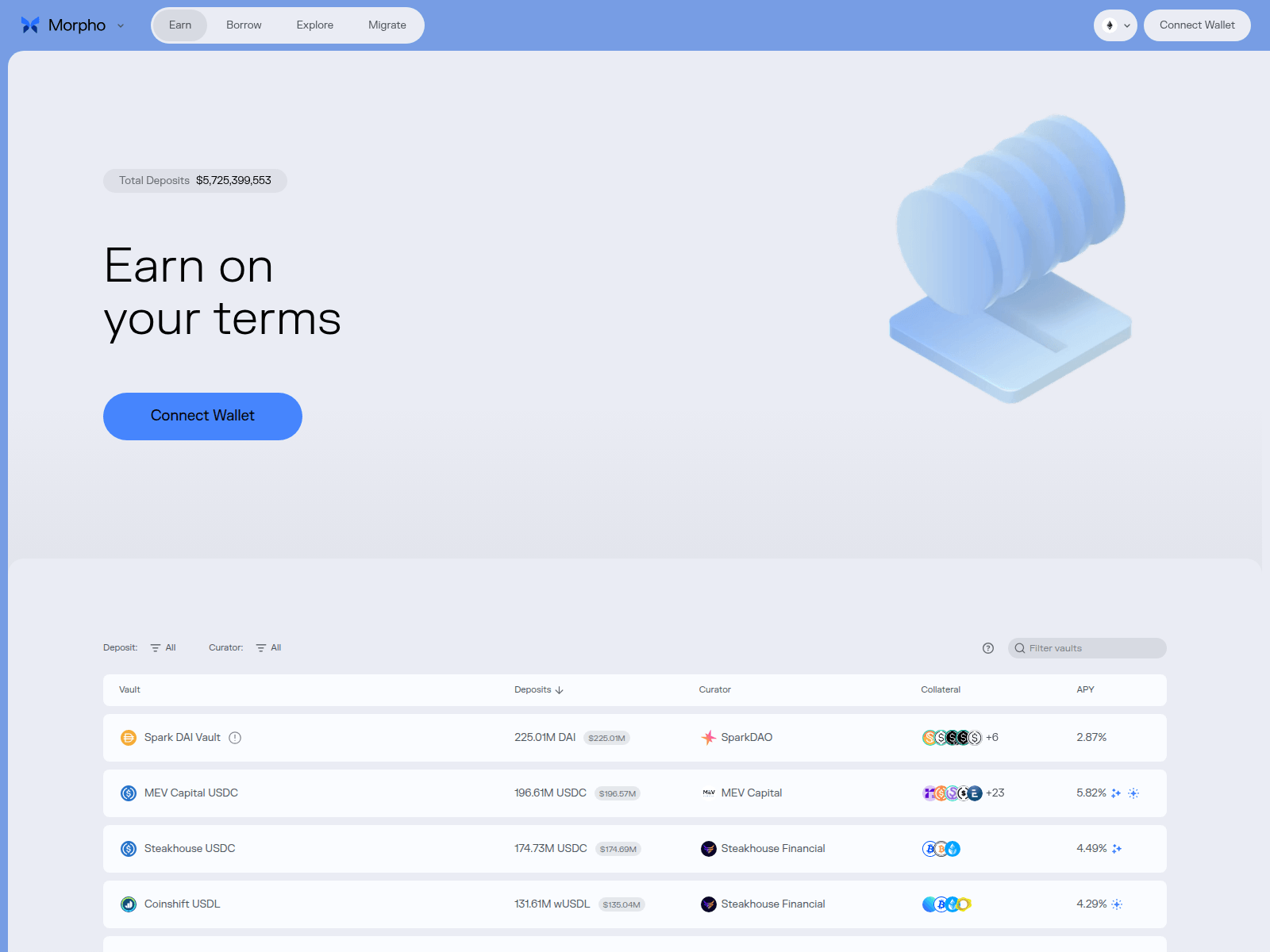 Screenshot of app-morpho.me