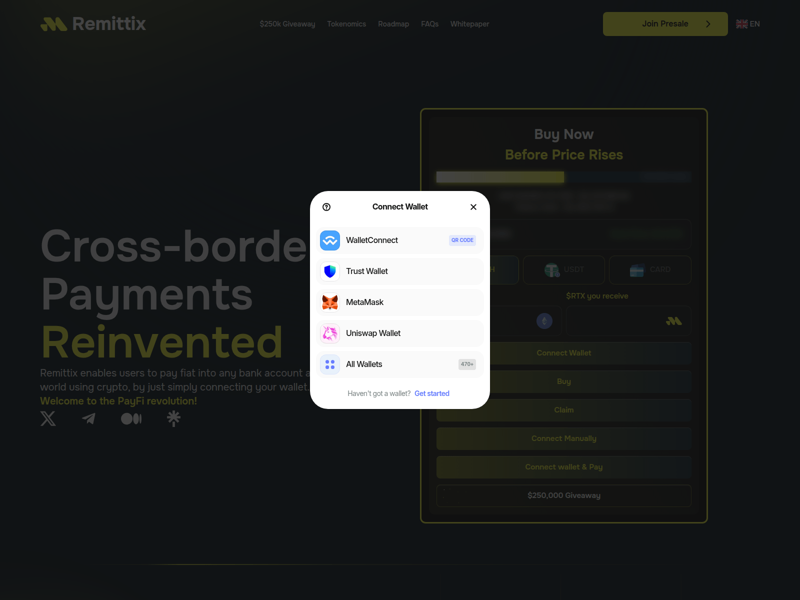 Screenshot of 0fflclalremittixx.com