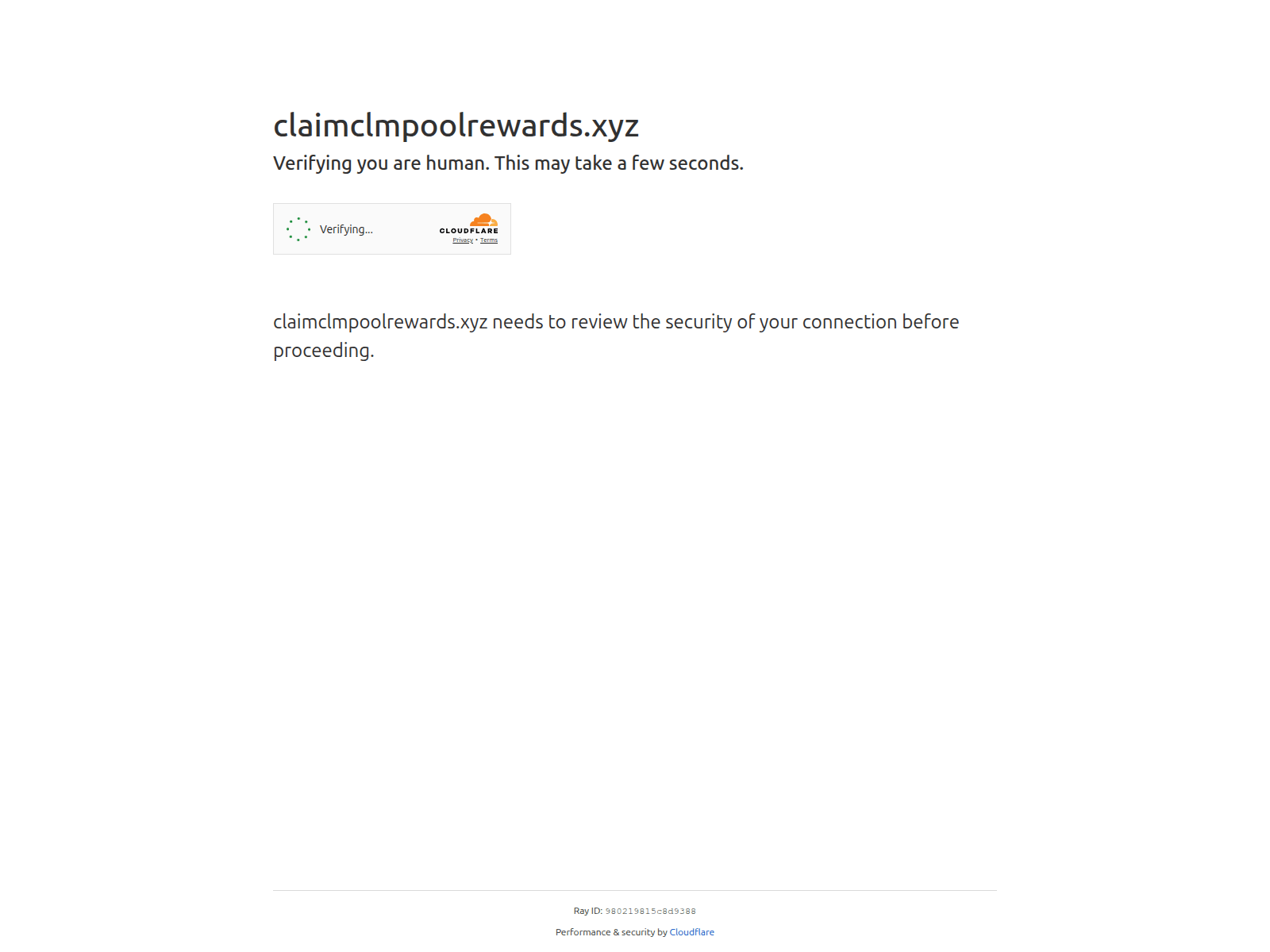 Screenshot of claimclmpoolrewards.xyz