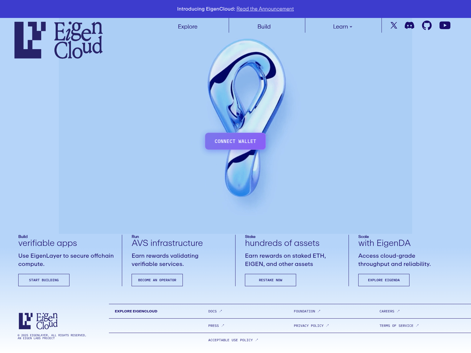Screenshot of eigencloud-reward.network