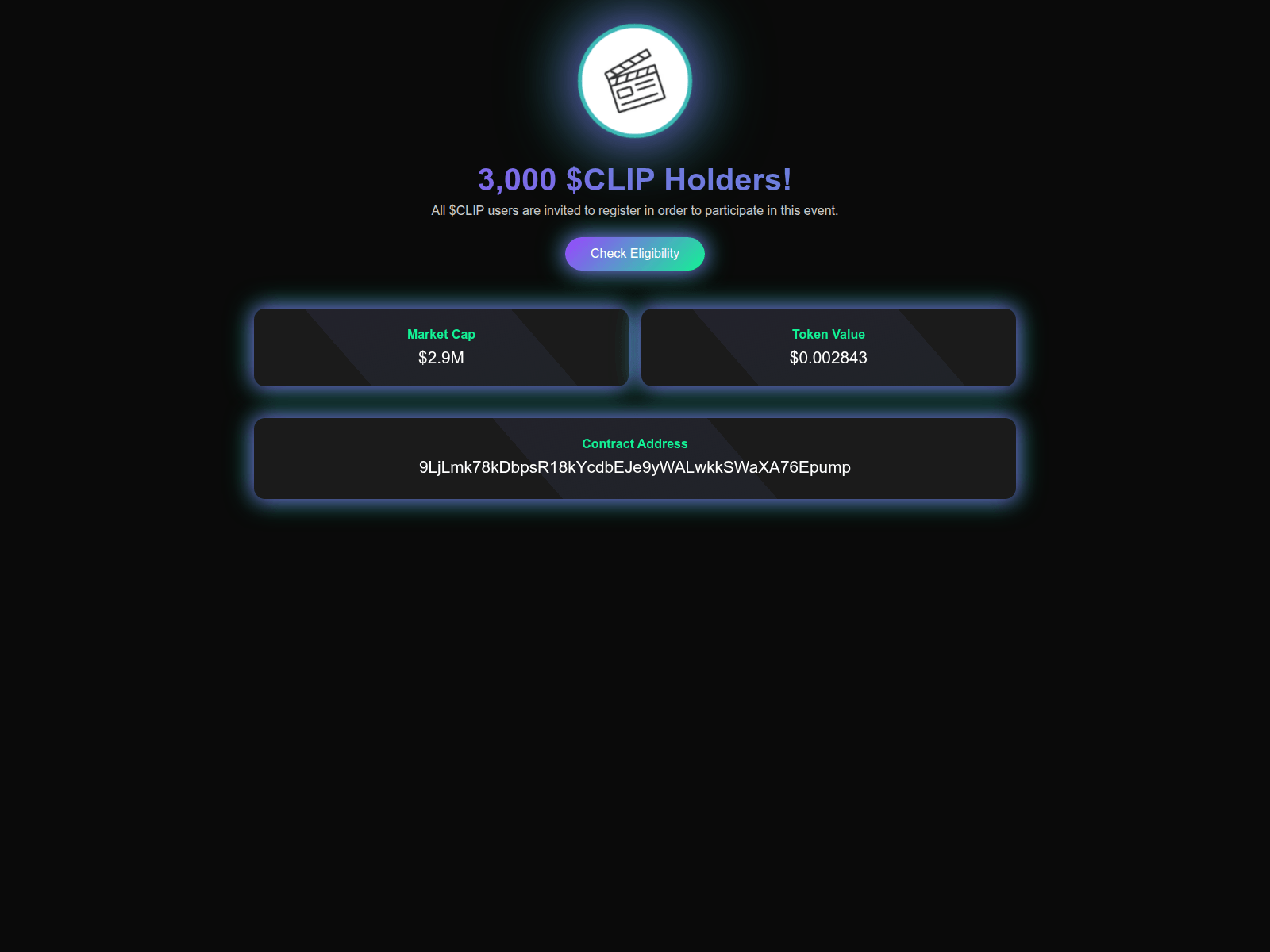 Screenshot of clipcoinsolana.com