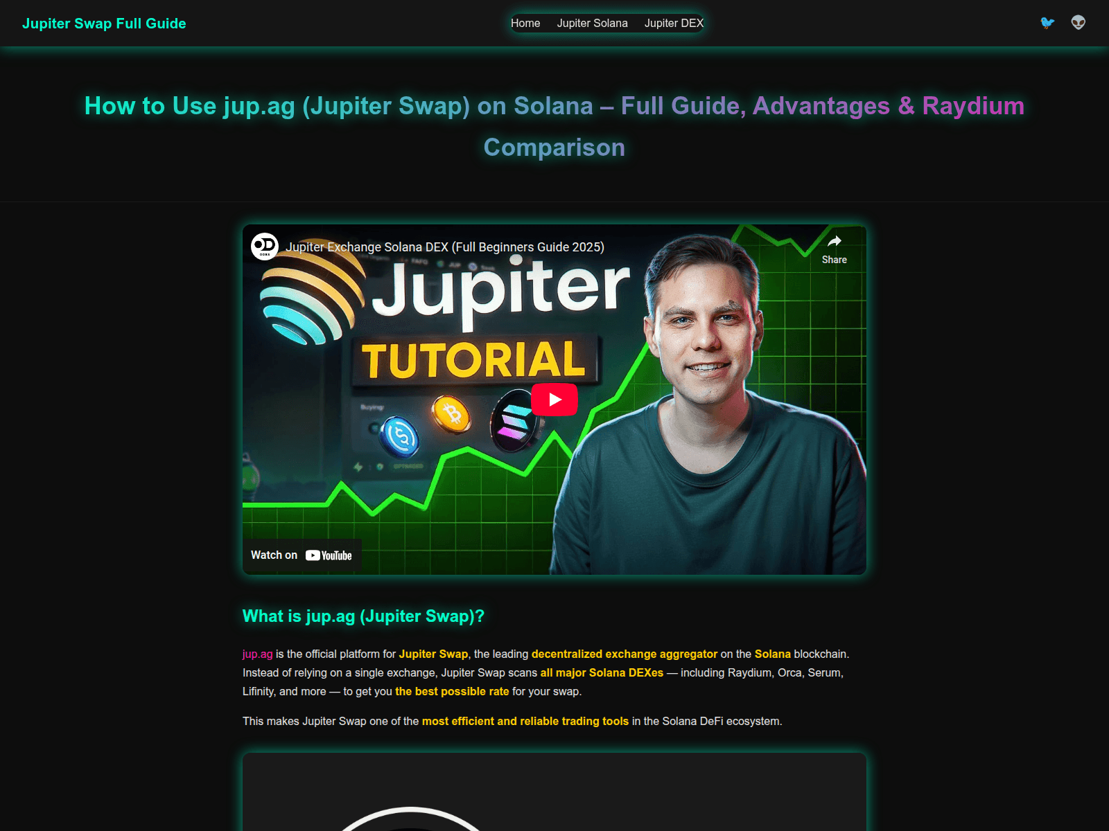 Screenshot of jupiter-swap.cc