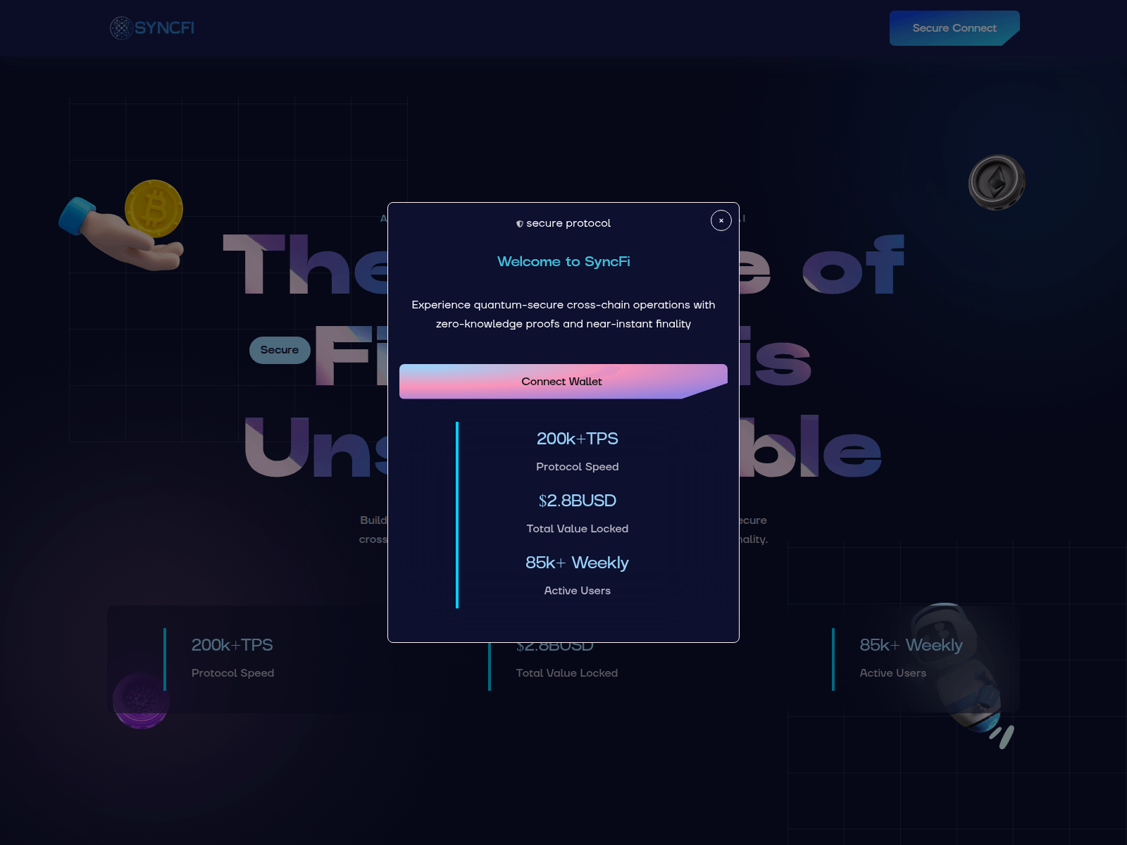 Screenshot of syncfi.online
