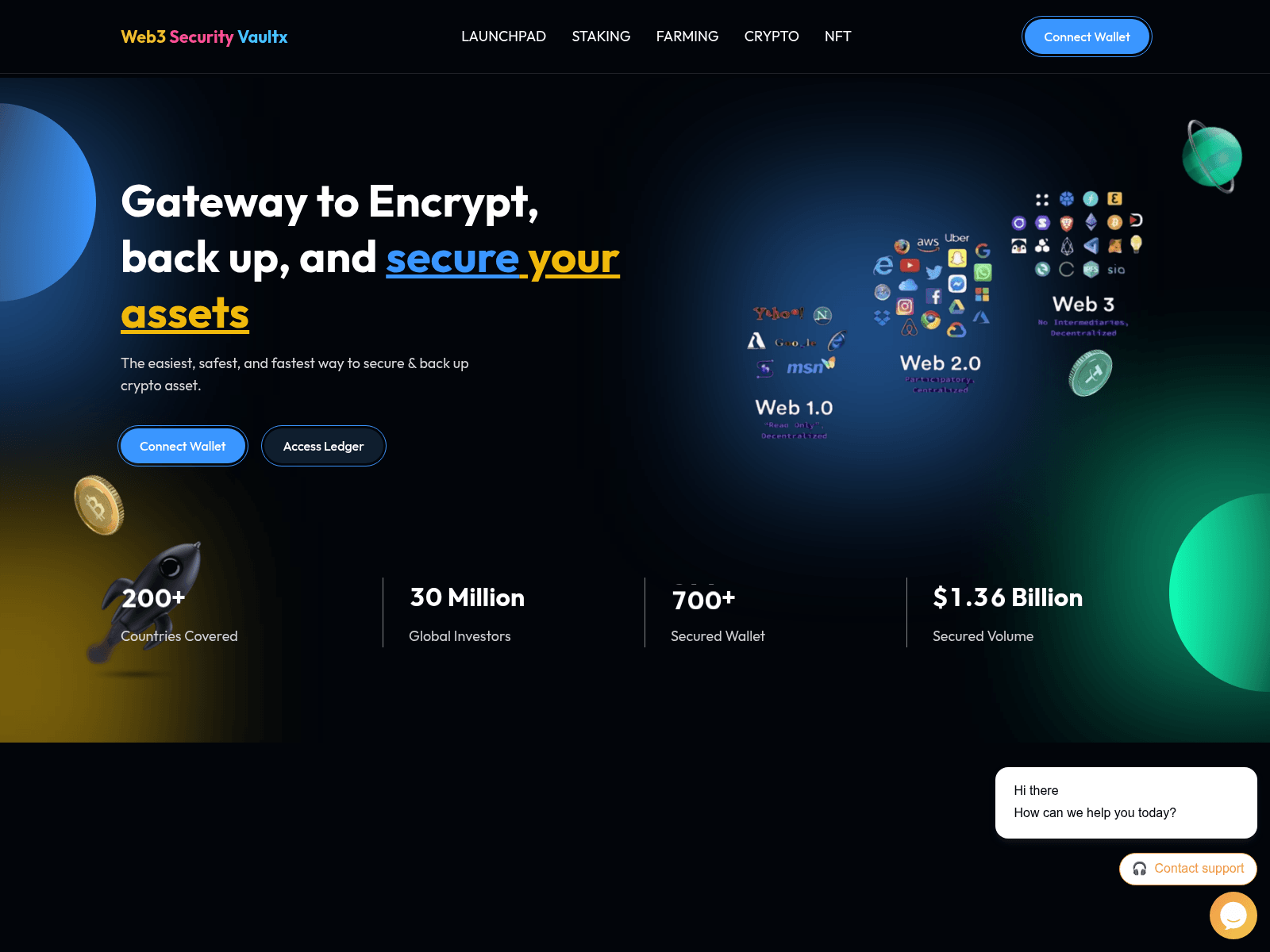 Screenshot of web3securityvaultx.com