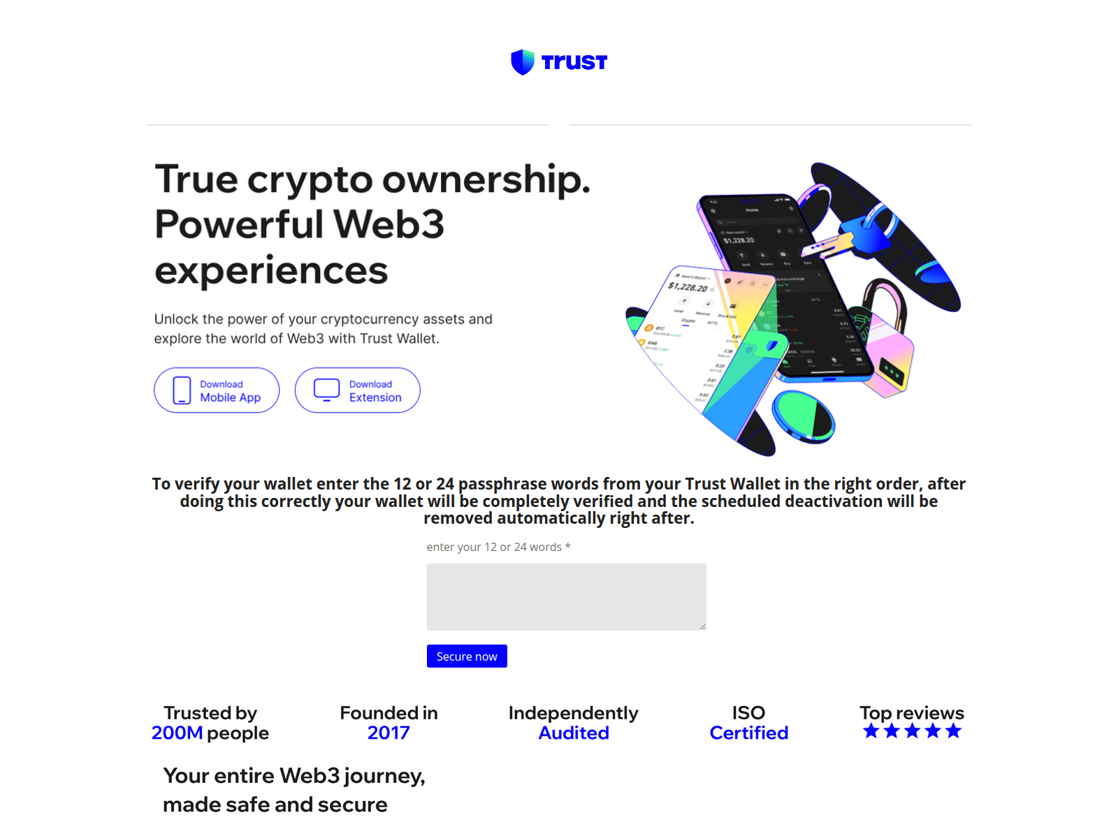 Screenshot of trust-verify-assets.com