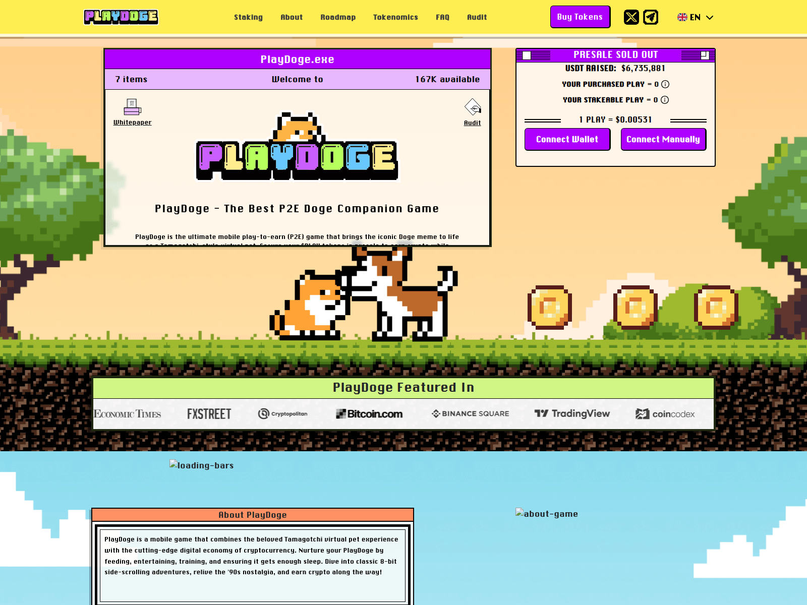 Screenshot of claim-playdoges.pages.dev