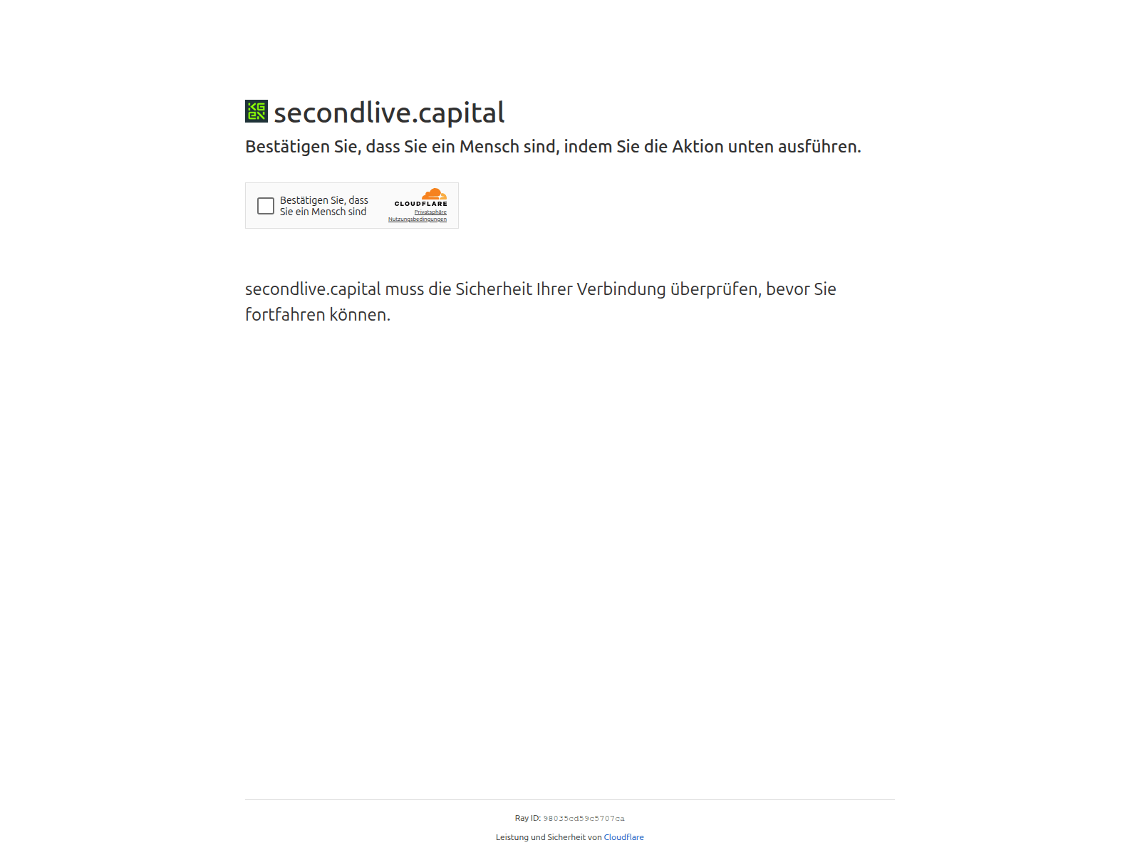 Screenshot of secondlive.capital